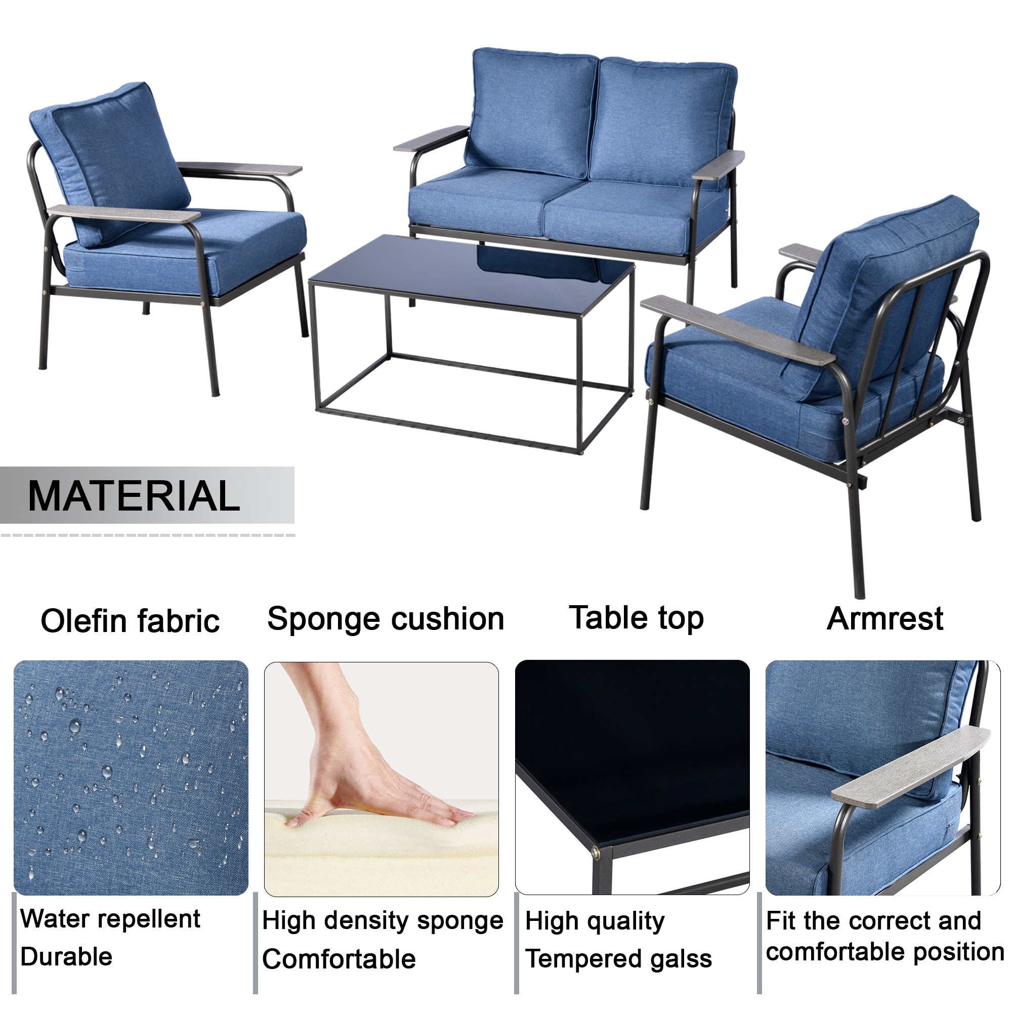 XIZZI XIBK300B1 Patio-Sofas-Daybeds - View #4