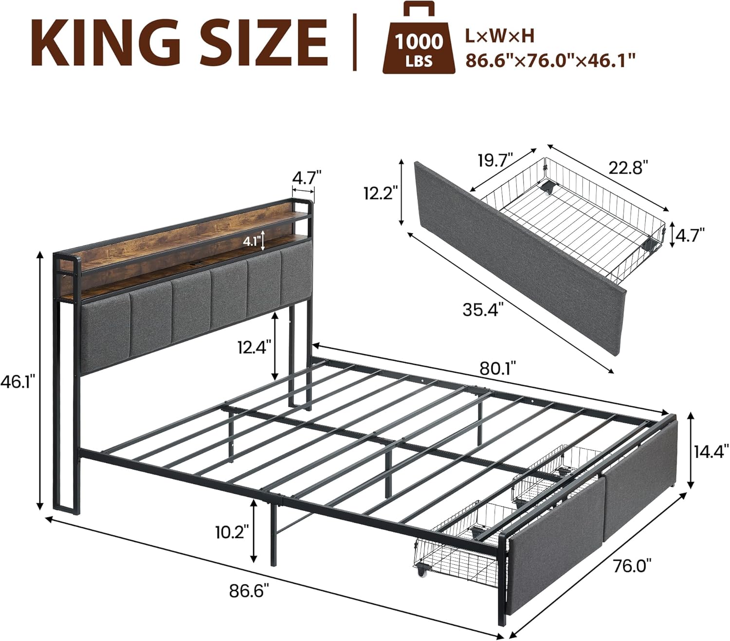 Qeetex LHF-BED-PHO-10MAXK11 beds - View #2
