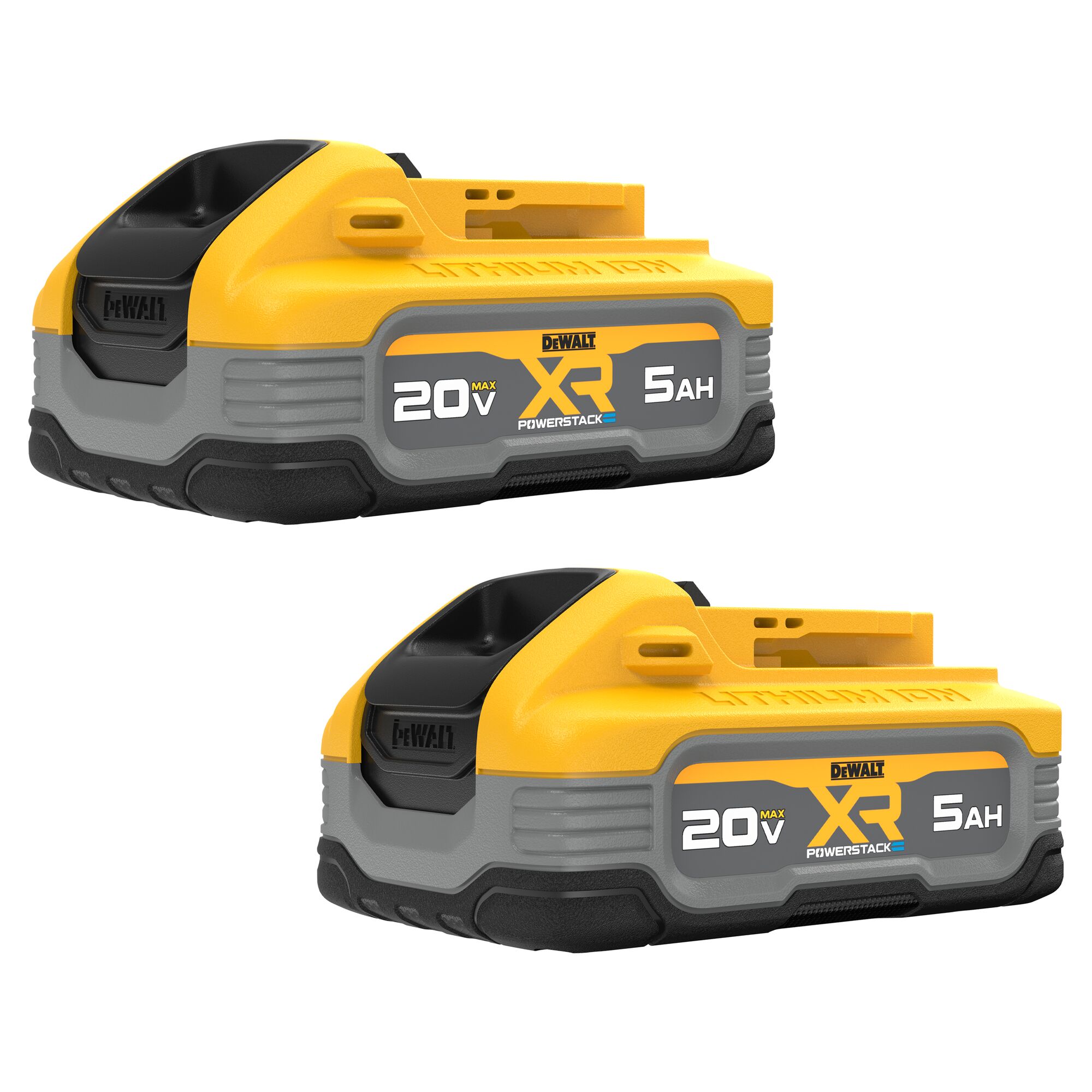 DEWALT XR POWERSTACK 20-V 2-Pack Lithium-ion Battery (5 Ah) DCBP520-2 Sansujyuku sansujyuku.com