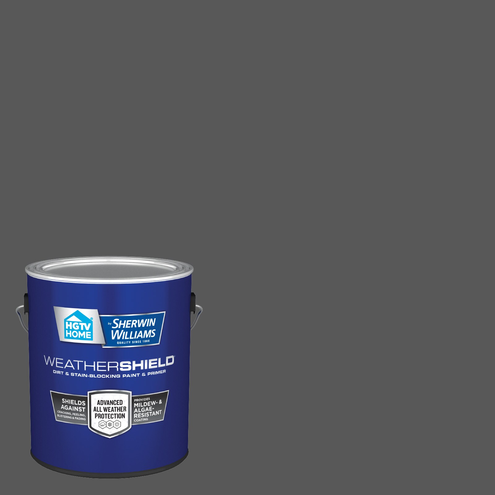 HGTV HOME by Sherwin-Williams HGSW1491-636320 Weathershield Semi-gloss Peppercorn HGSW7674 Latex Exterior Paint + Primer ( 1-gallon )