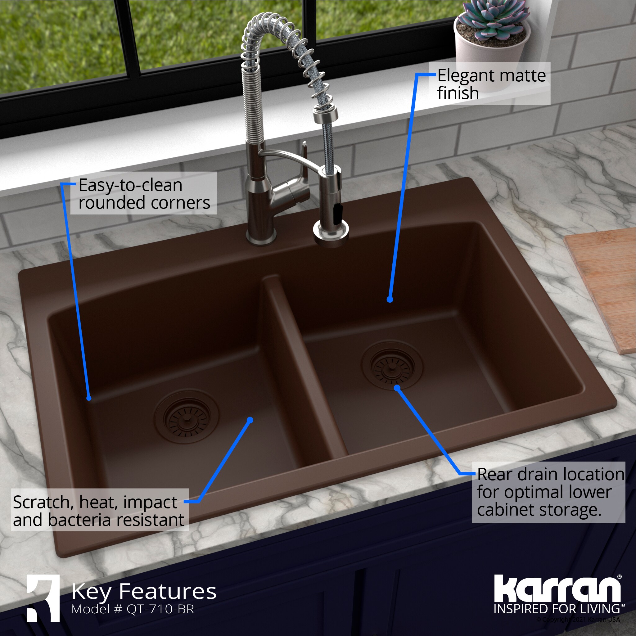 Karran QT-710-BR Kitchen-Sinks - View #7
