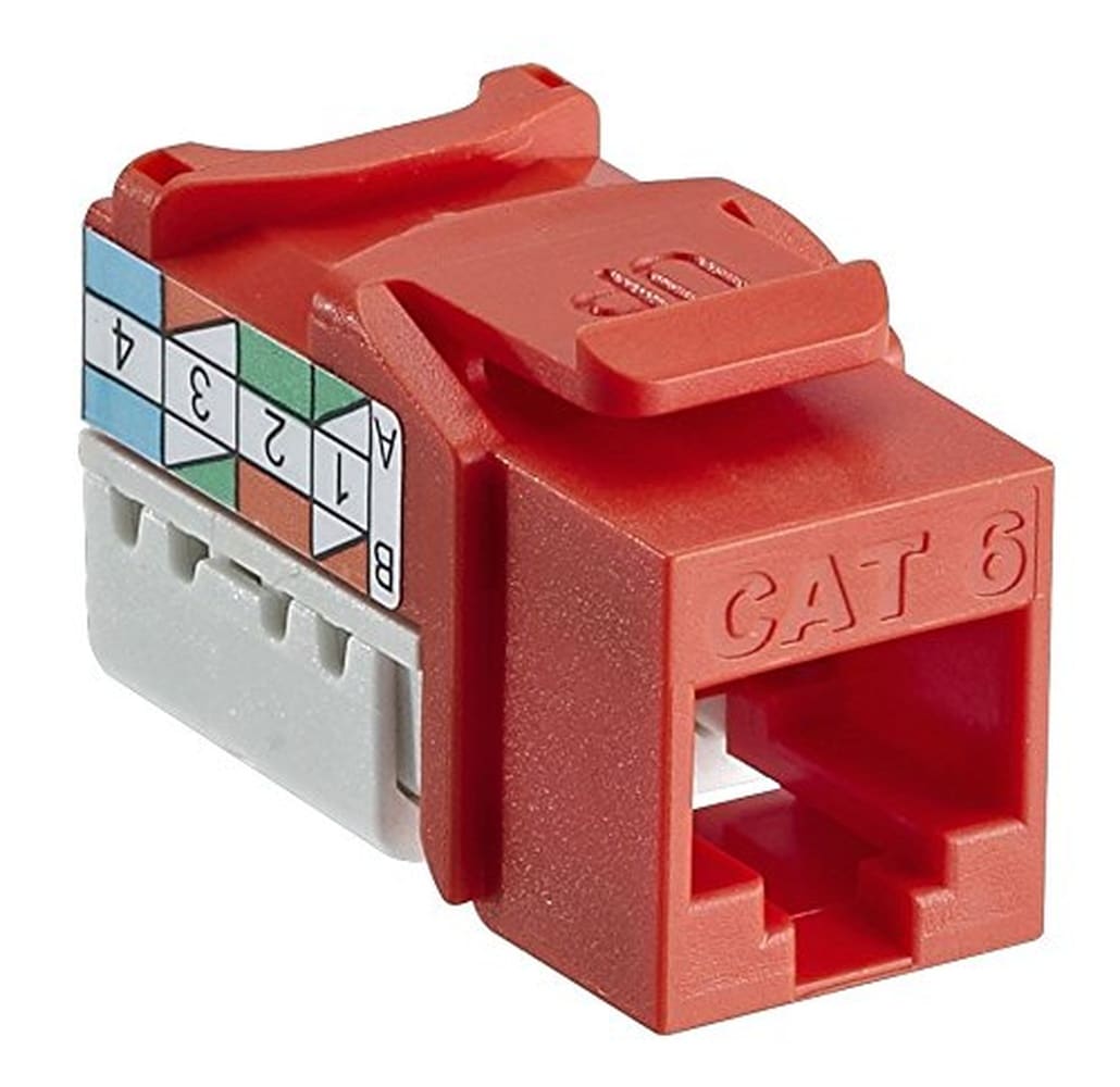 Leviton 127-61110-Ro6 Orange 8-Wire Extreme Cat6 Quickport Jack #DIB-BG-512427QT-759D