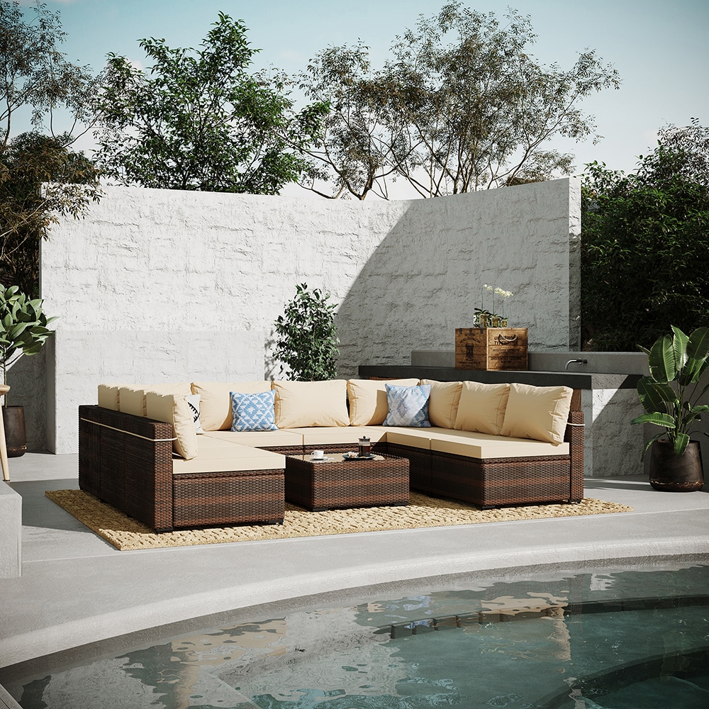 UPHA TBSF-AB2C-BEIGE Patio-Conversation-Sets - View #7