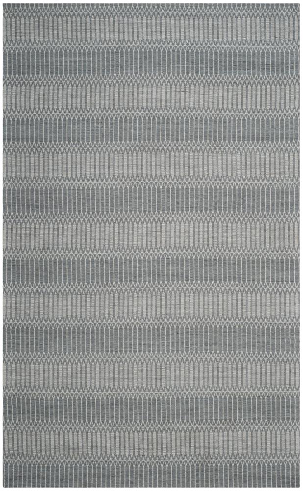 Safavieh MRB124A-5 Marbella Matejka 5 x 8 (ft) Loomed Synthetic Silver Rectangular Indoor Stripe Area rug