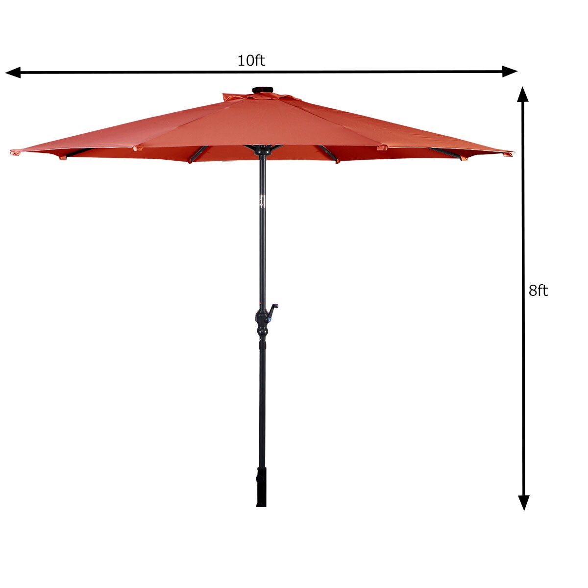 Costway OP2805OR Umbrellas-2 - View #2