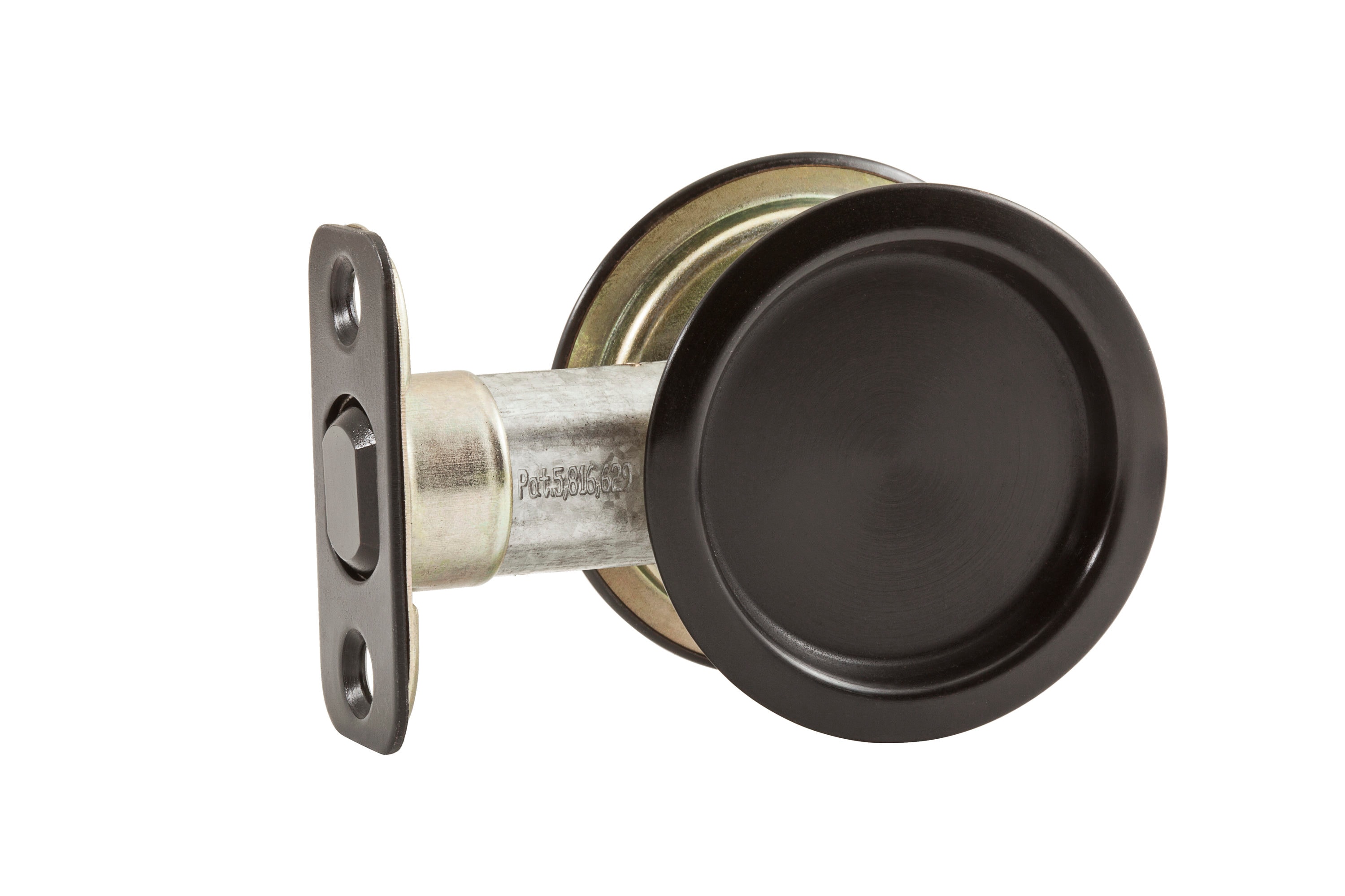 National Hardware N350-314 2.125-Inches Aged brass Pocket Door Pull