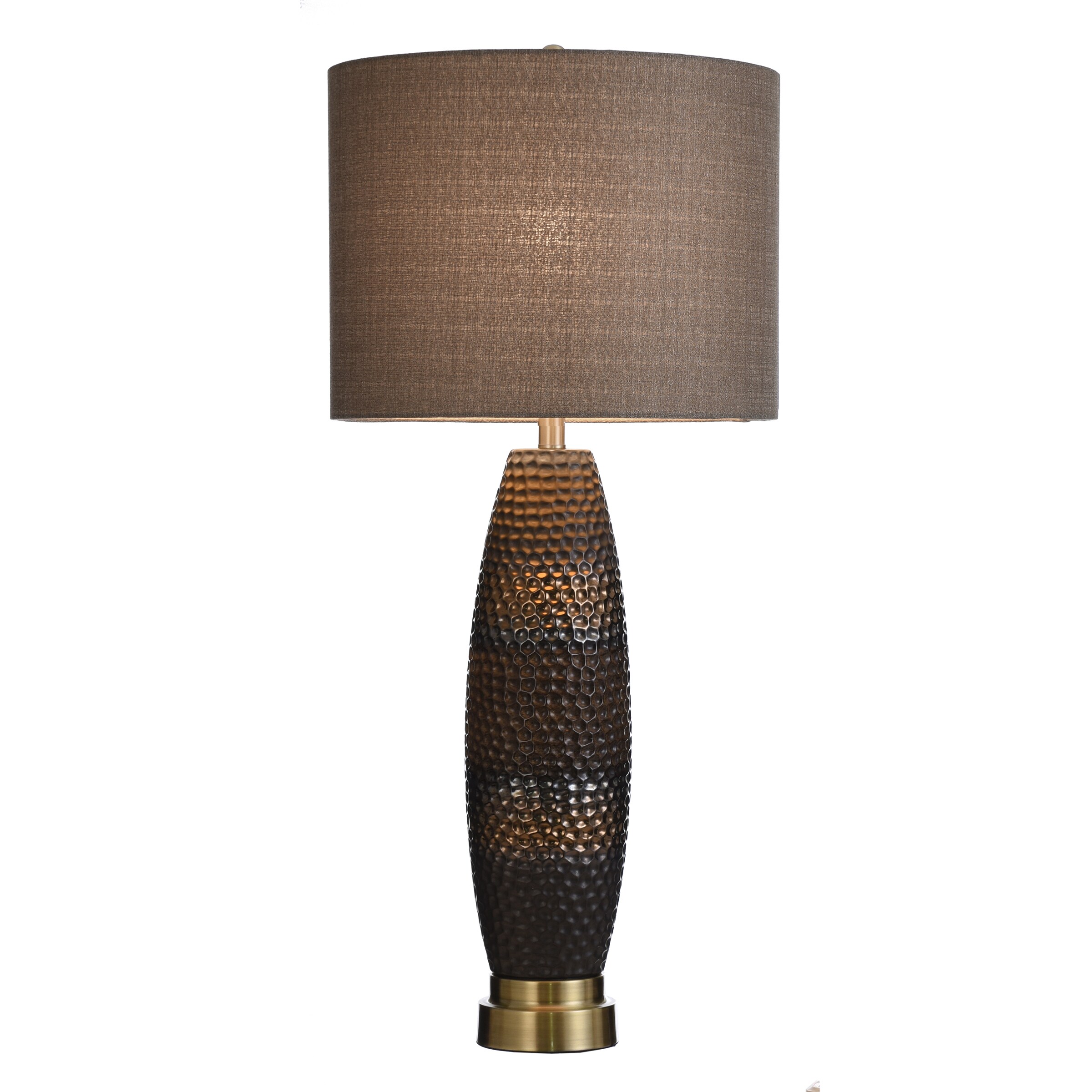 StyleCraft Home Collection 37-in Gold, Gray 3-Way Table Lamp with ...