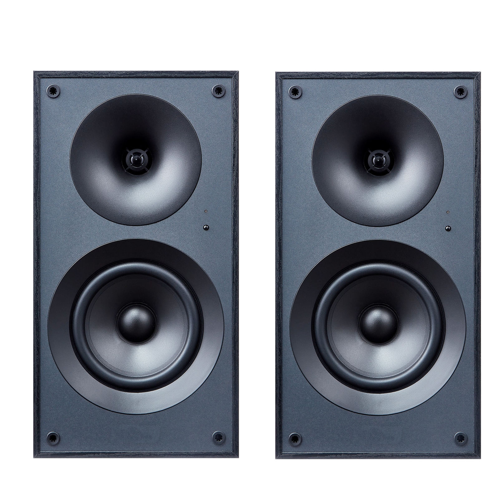 GIVIMO Powered 5.25-in Bookshelf Speakers 50-W Active Studio Monitors with Bluetooth USB RCA and Optical Inputs