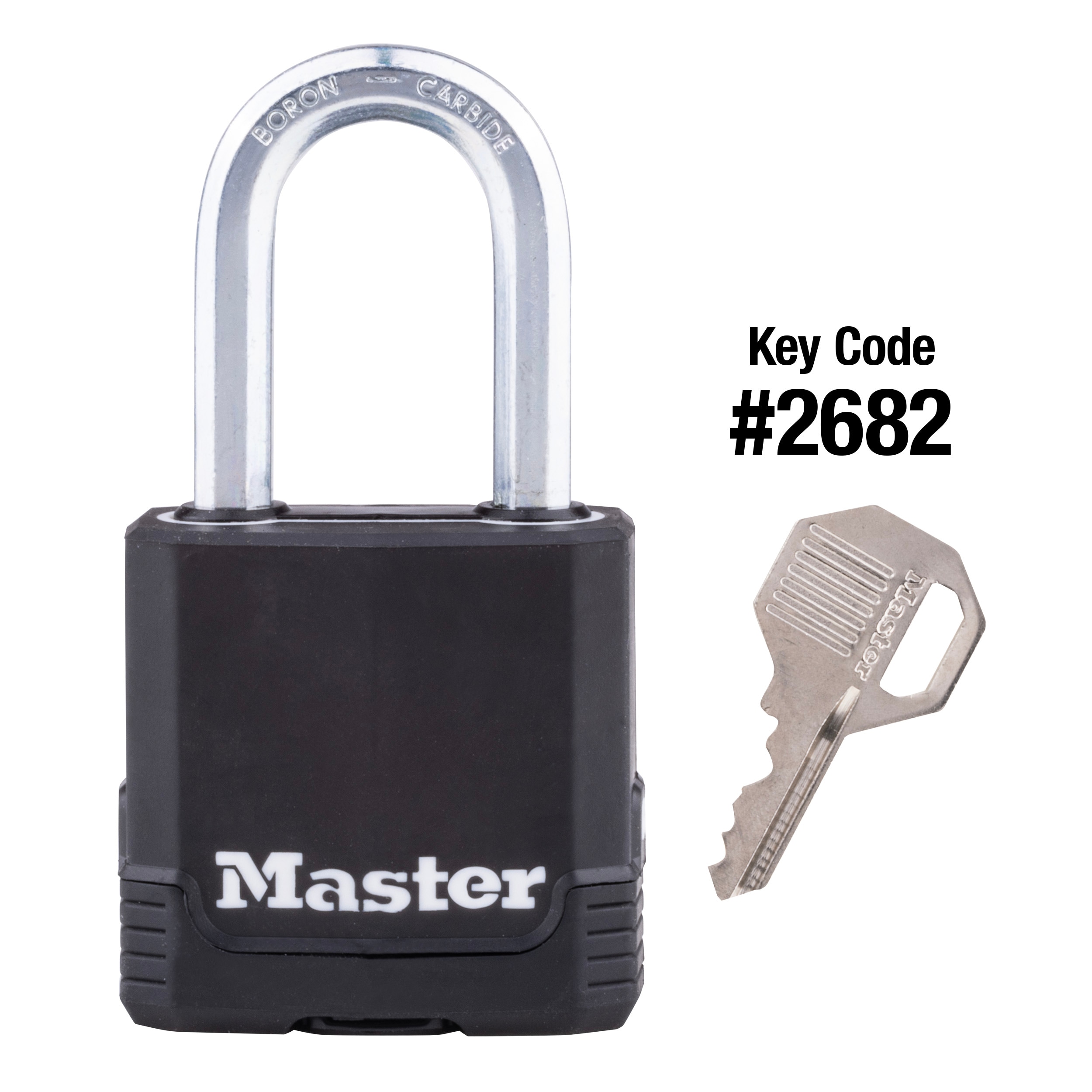 Master Lock Fusion Keyed U-Lock, Black