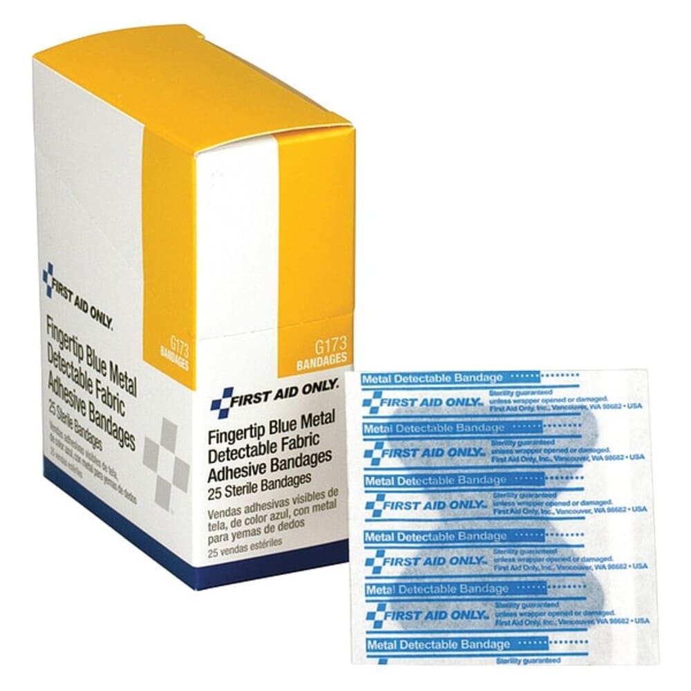 First Aid Only  Fingertip Bandage Woven 1-3/4 in. W PK25 G173