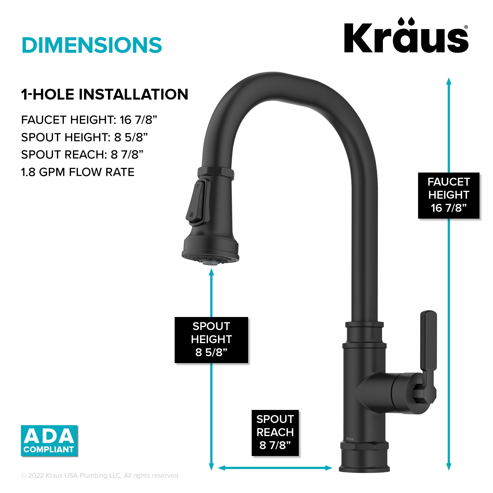 Kraus KPF-4101MB Kitchen-Faucets - View #5