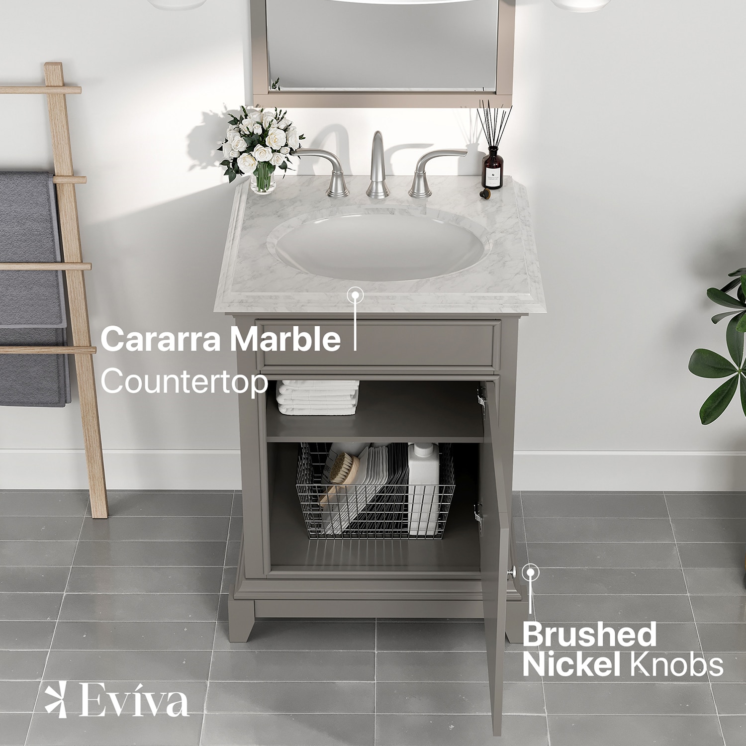 Eviva EVVN709-24GR Bath-Vanity-Combo - View #3
