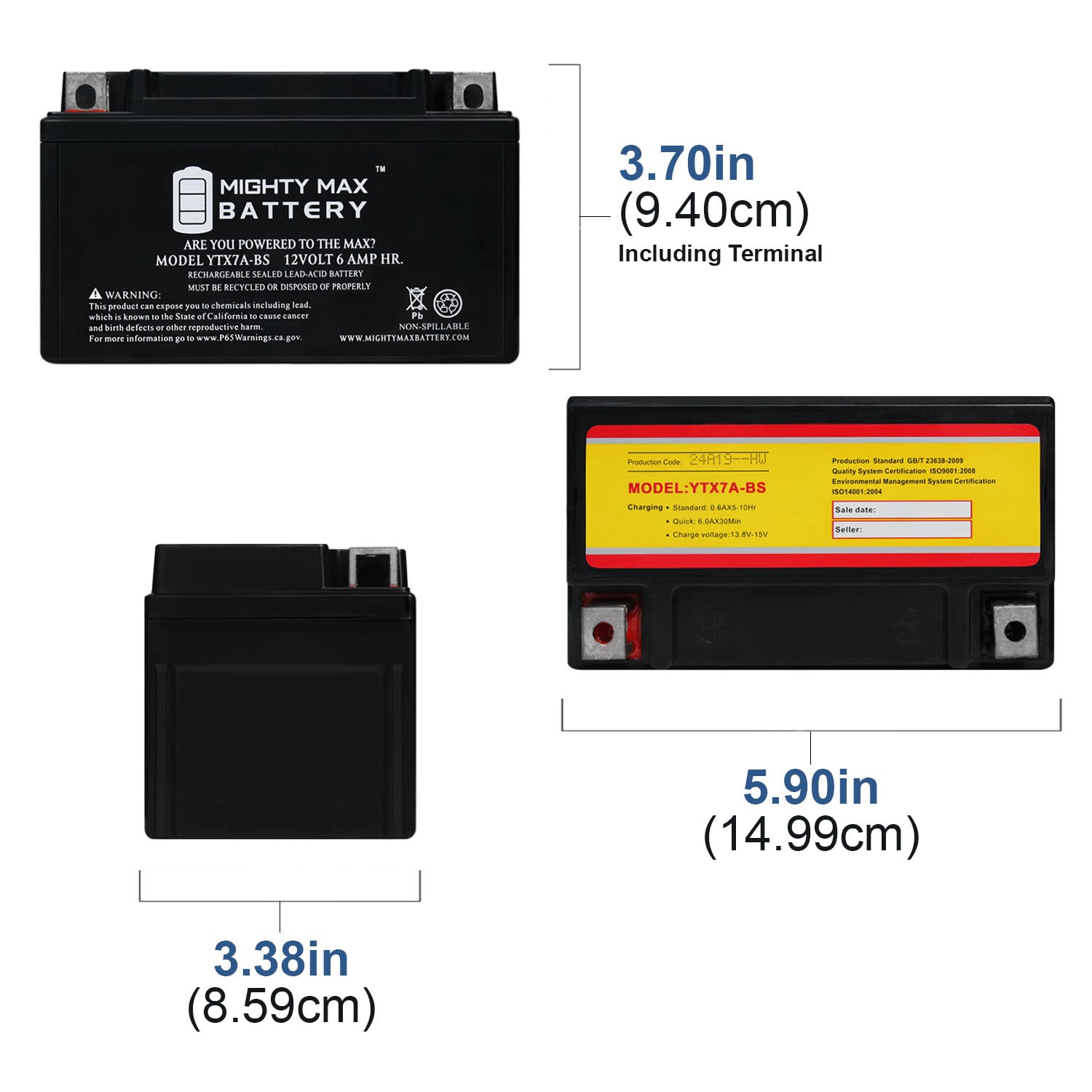 Mighty Max Battery MAX3925950 Device-Replacement-Batteries - View #4