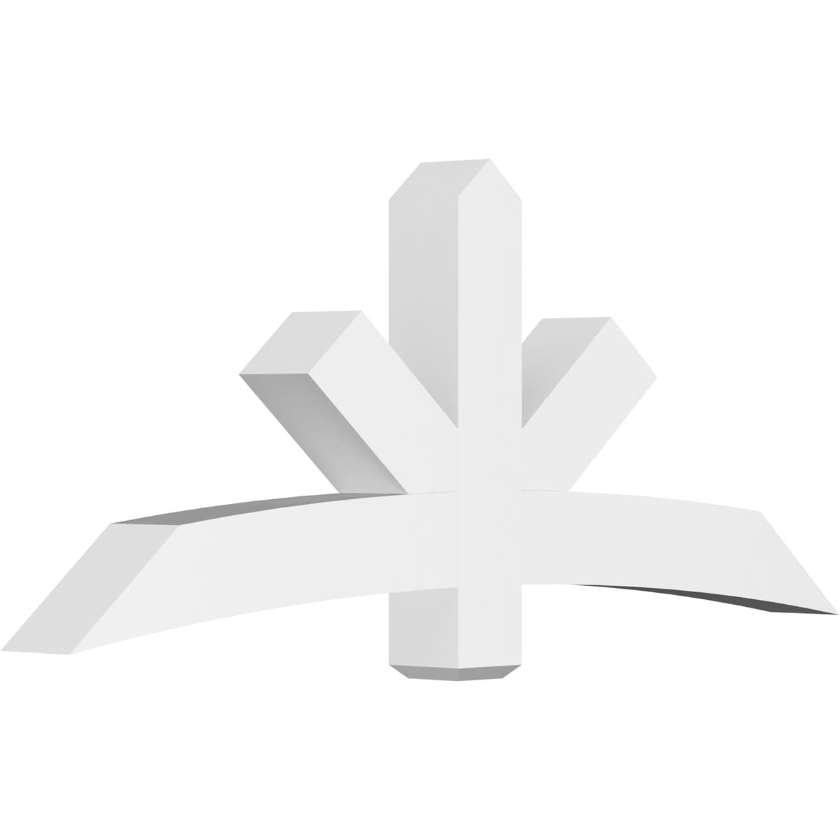 Ekena Millwork GBP072X30X0606ALB00 Alberta White PVC Gable bracket