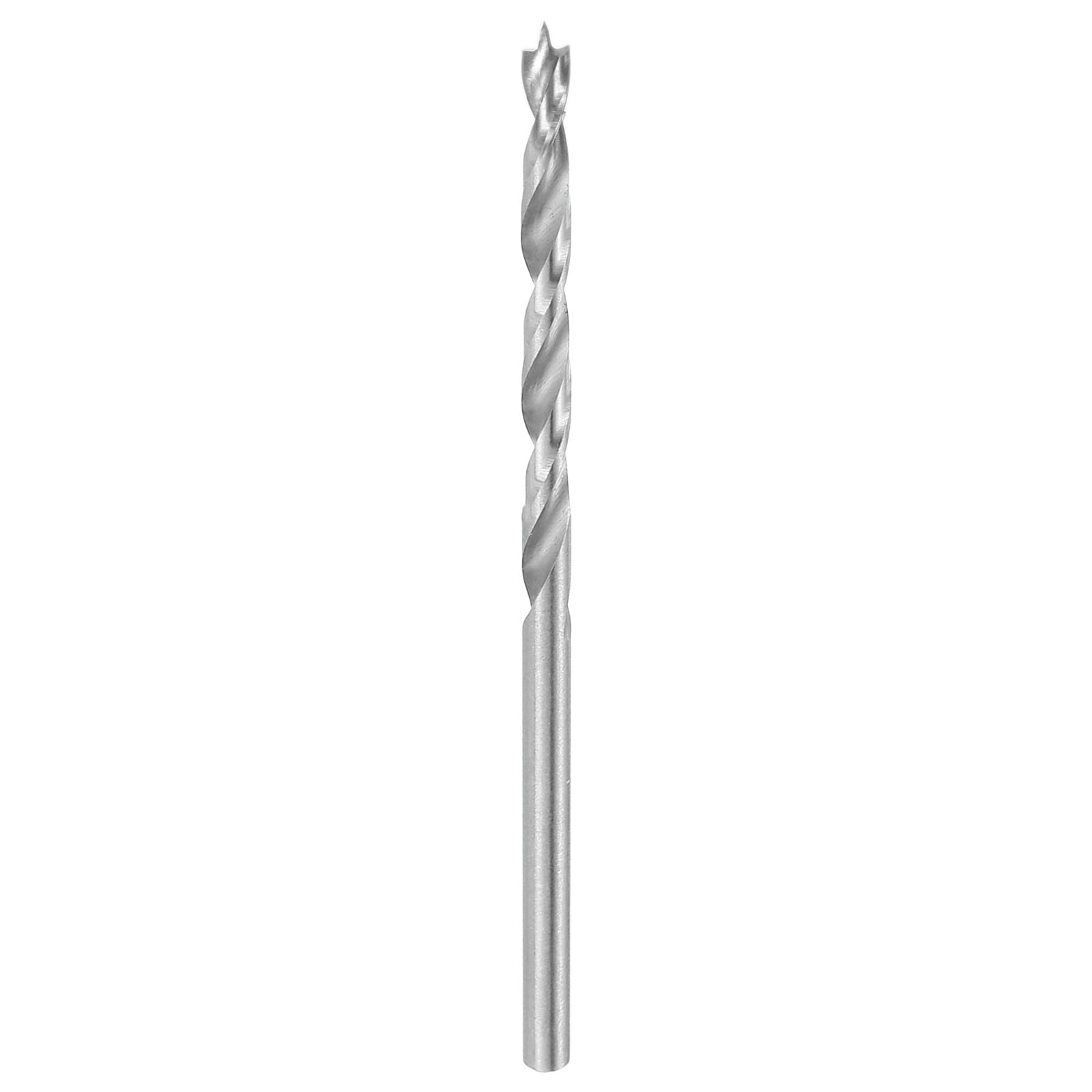 Unique Bargains Brad Point Drill Bit 2.5mm 3/32 Inch Dia Straight Round Shank Drill Metric Brad Point Spiral Twist Drill Bits for Carpenter Woodworking Plastic Rubber #S26031300UX4648