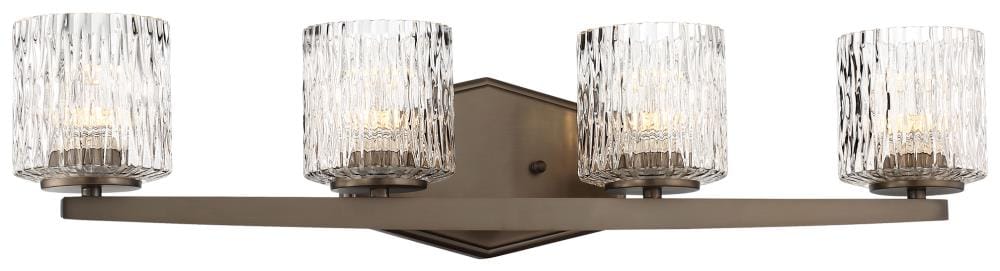 Minka Lavery Maginot LED 4-Light Bronze Transitional Vanity Light Bar ...