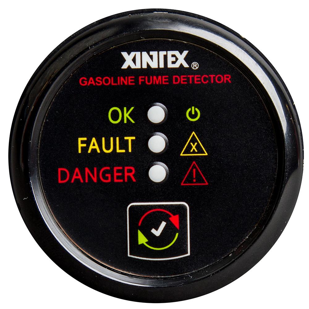  CW68052 Fireboy-Xintex G-1B-R Gasoline Fume Detector and Alarm with Plastic Sensor with Bezel Display, Black