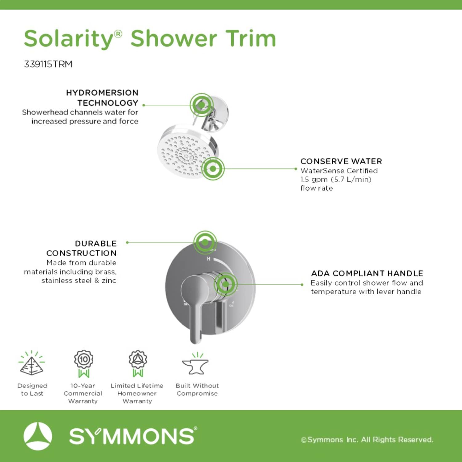 Symmons 339115TRM Tub-Shower-Faucets - View #3
