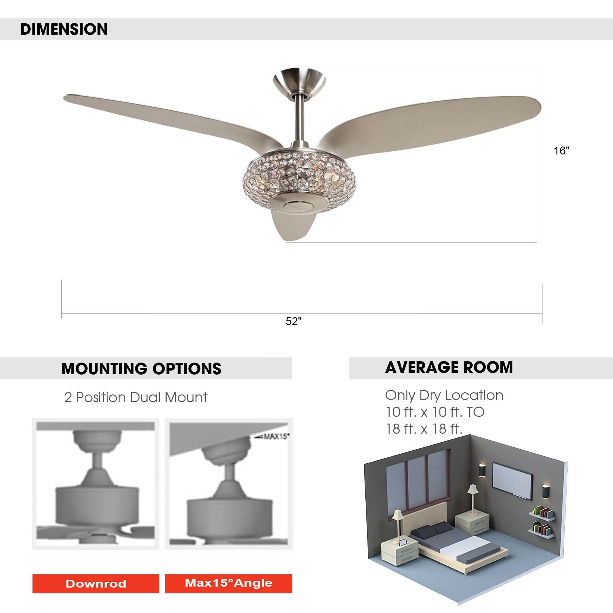 Parrot Uncle F6168110V Ceiling-Fans - View #7