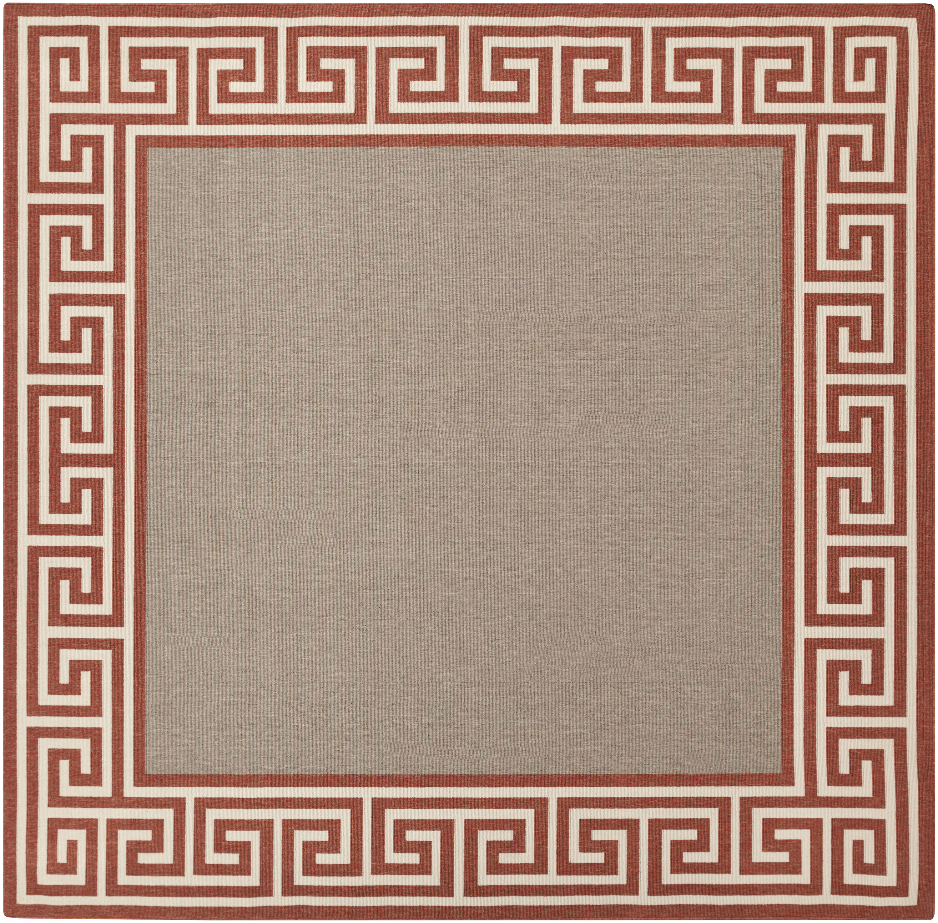 Surya ALF9628-89SQ Alfresco 9 x 9 (ft) Synthetic Tan Square Indoor/Outdoor Border Bohemian/Eclectic Area rug