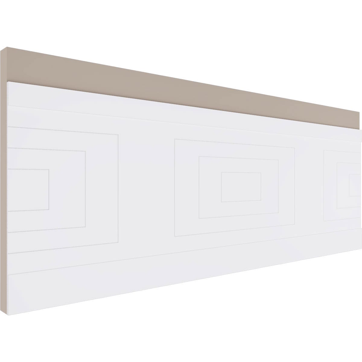 Ekena Millwork WPK32X94MCM 32-in x 94-1/2-in Smooth Paintable/Stainable White PVC Wainscoting Wall Panel ( 21.04-sq ft )