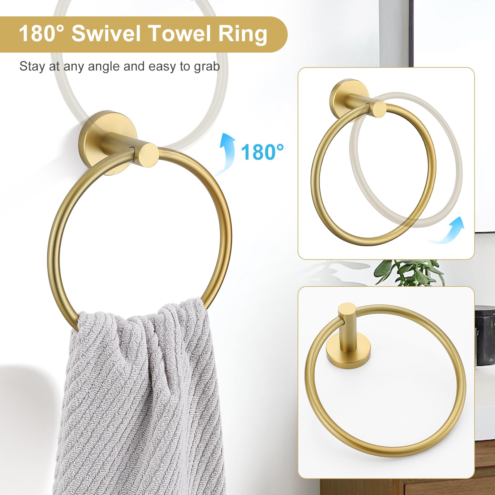 Numhew NHBEN33461 Decorative-Bath-Hardware-Kits - View #4