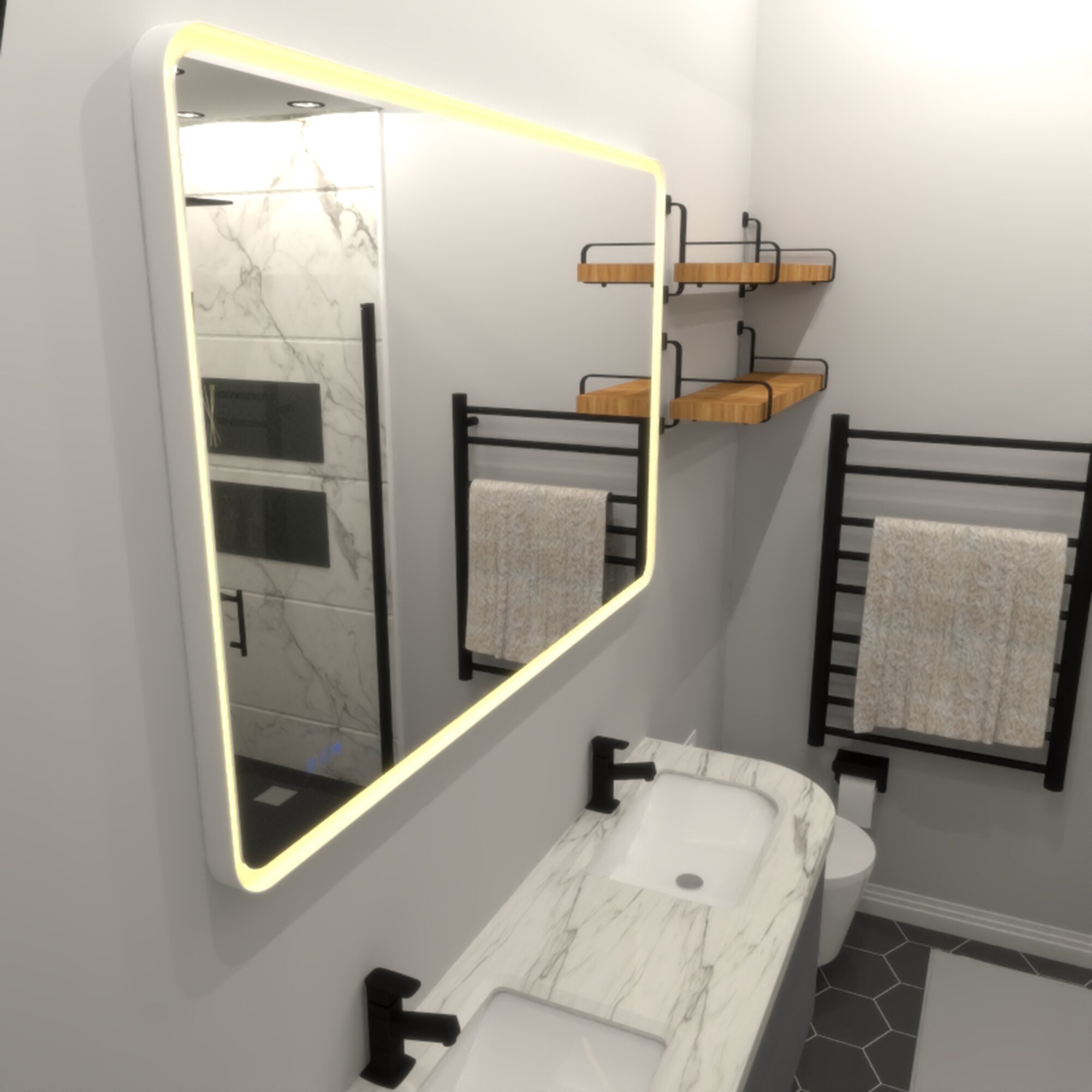 Bybafun YB5100084 Framed-Bath-Mirrors - View #15