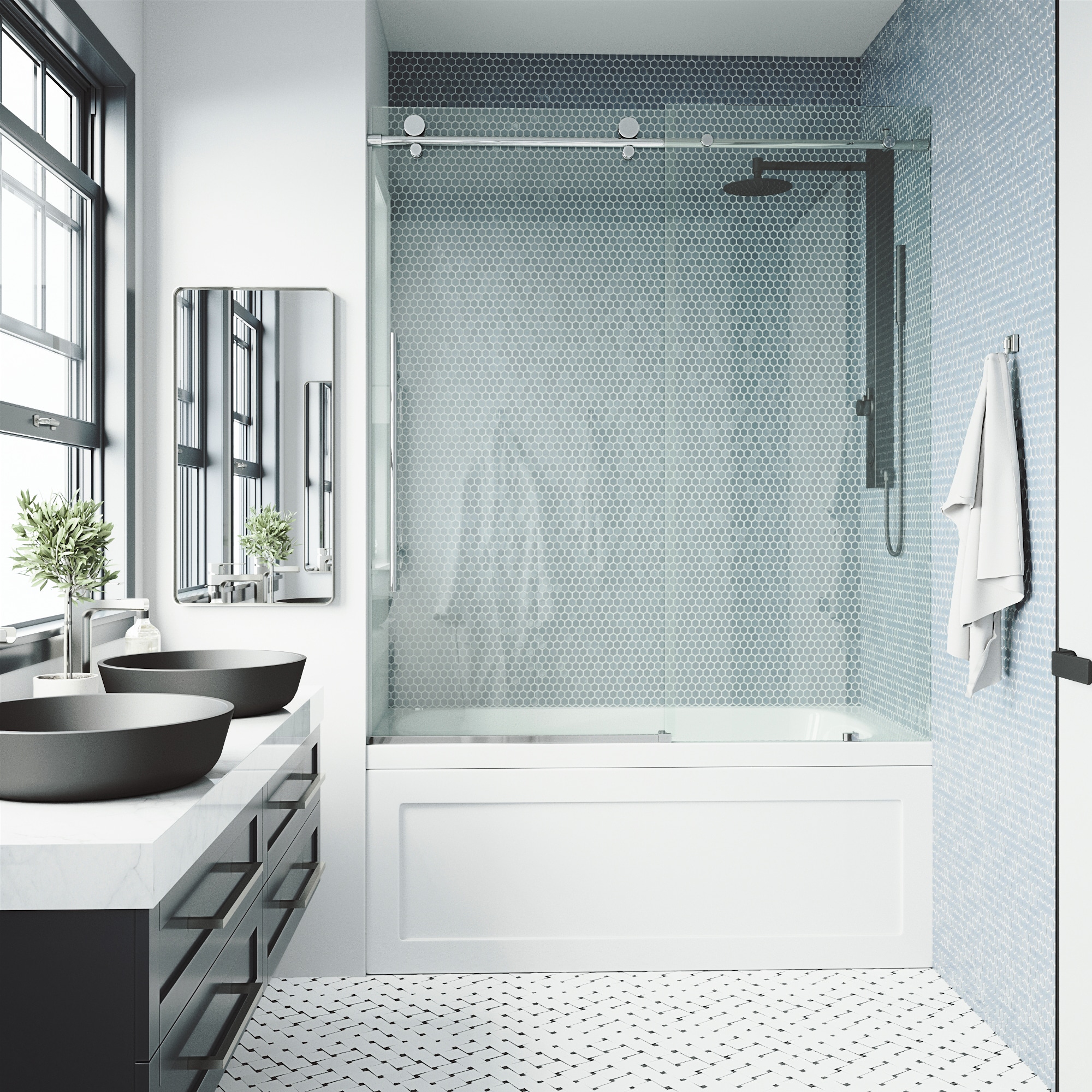 VIGO VG6021CHCL6066 Bathtub-Doors - View #4