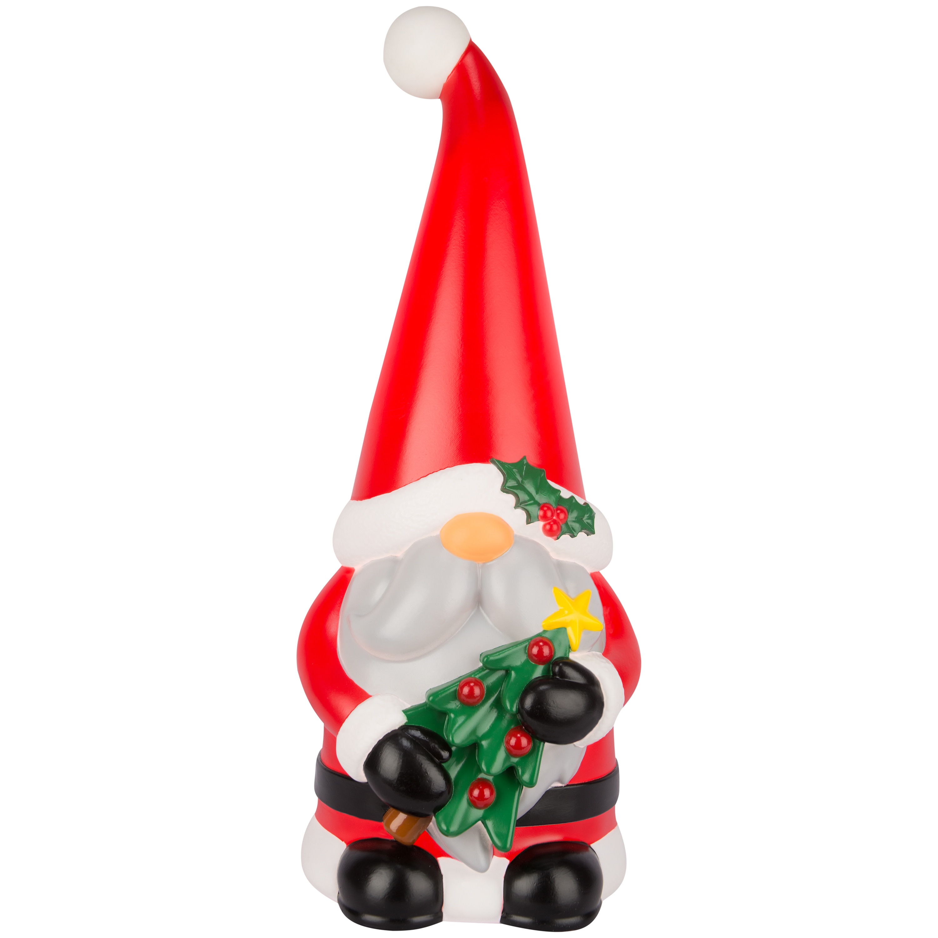 Holiday Living 883662 24.02-in Freestanding Gnome Free standing decoration with White LED Lights