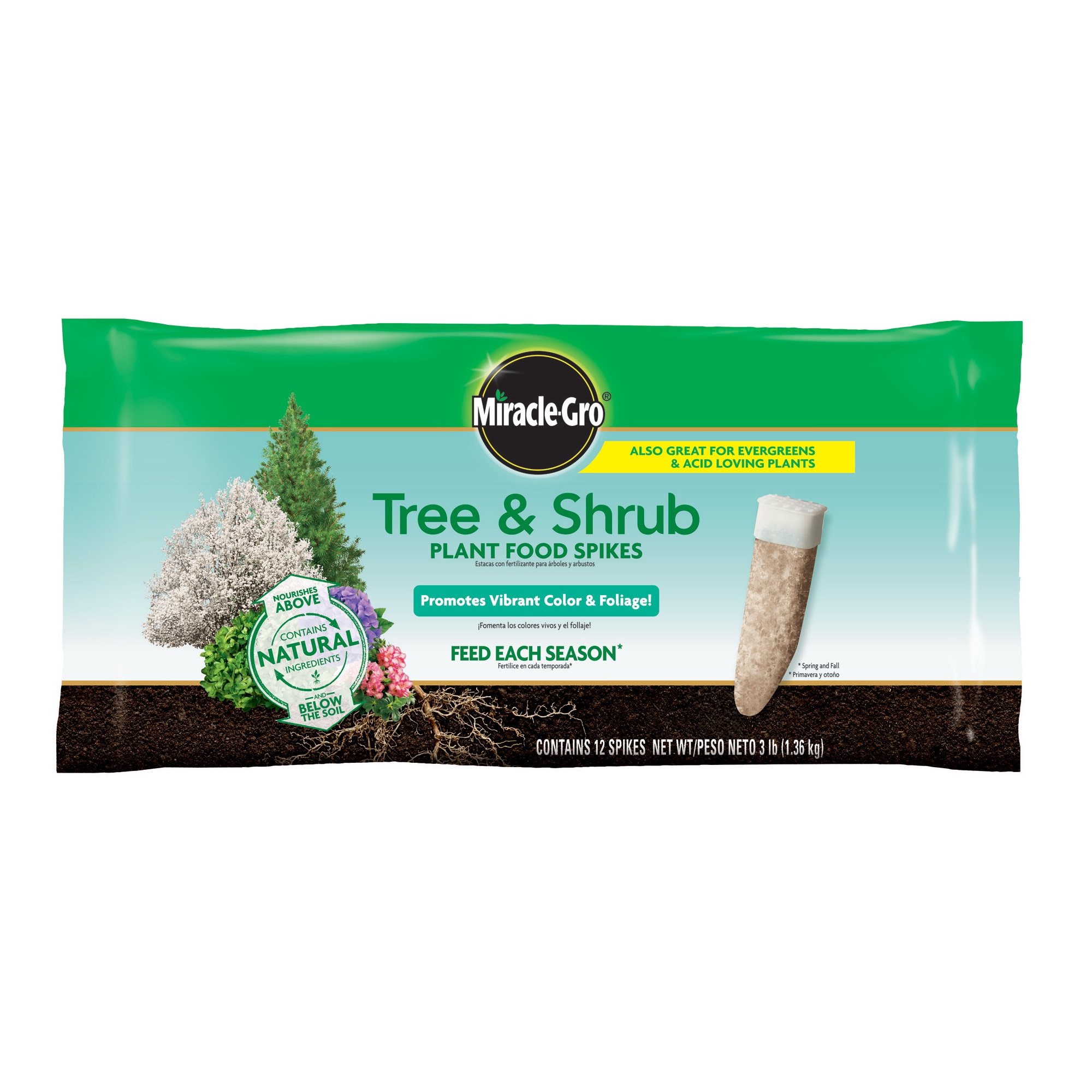 Miracle-Gro Tree and Shrub Plant Food Spikes 3-lb Spikes Tree Food in the  Plant Food department at