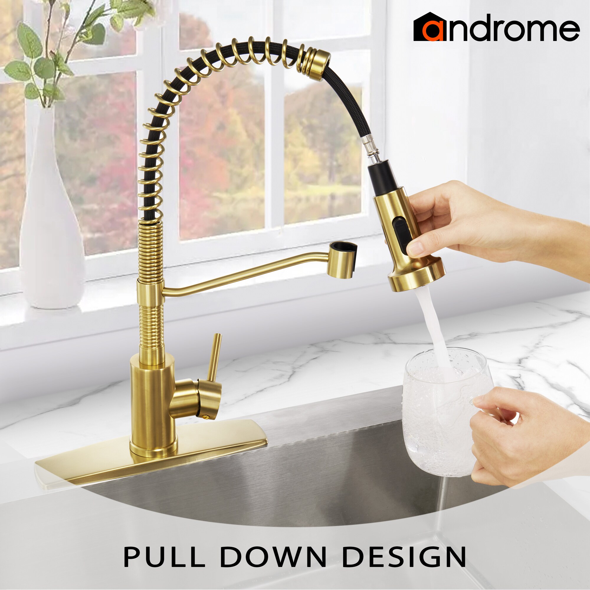 androme AA22007G Kitchen-Faucets - View #5