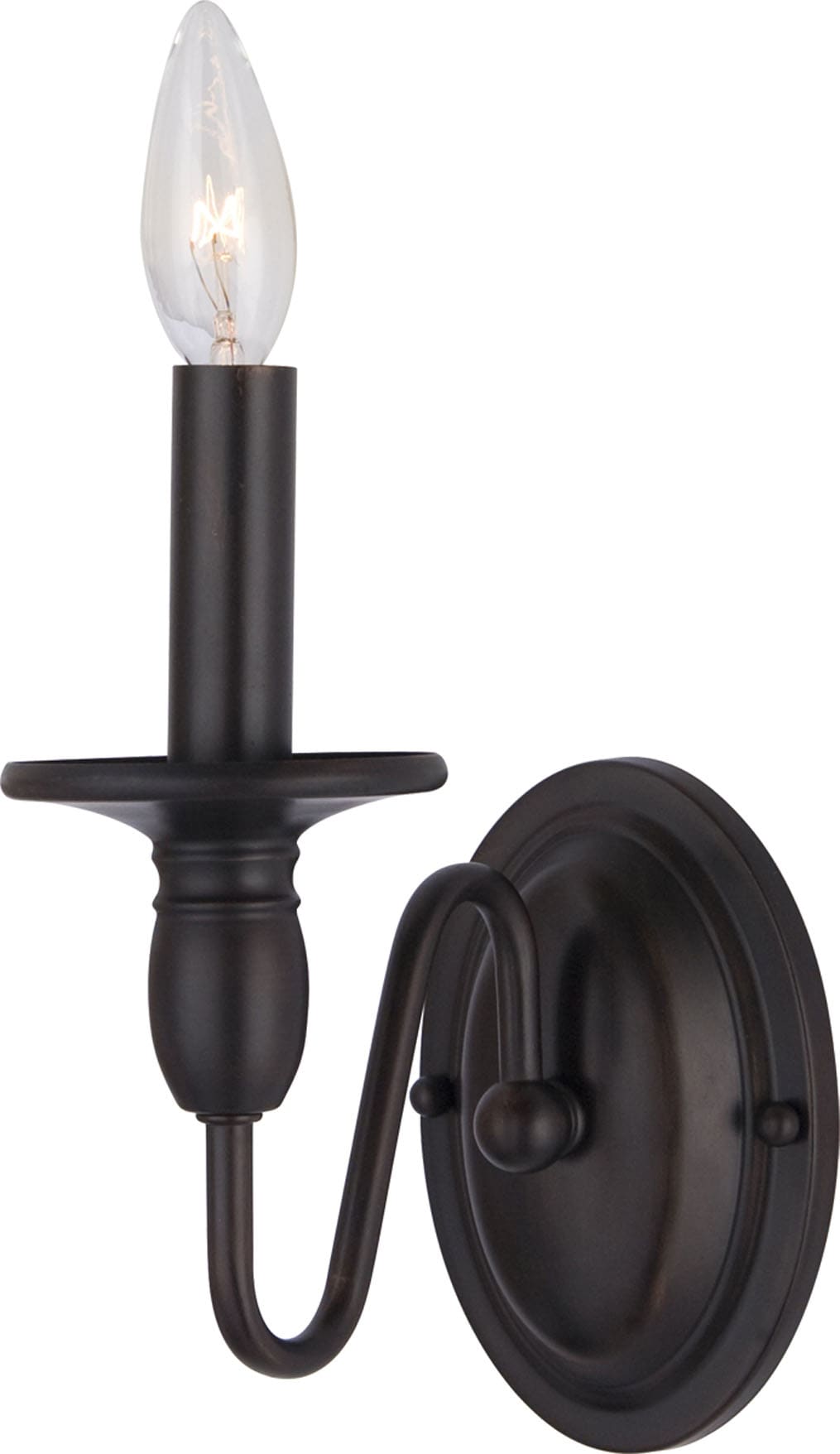 Maxim Lighting Towne 4.5-in W 1-Light Oil Rubbed Bronze Wall Sconce in ...