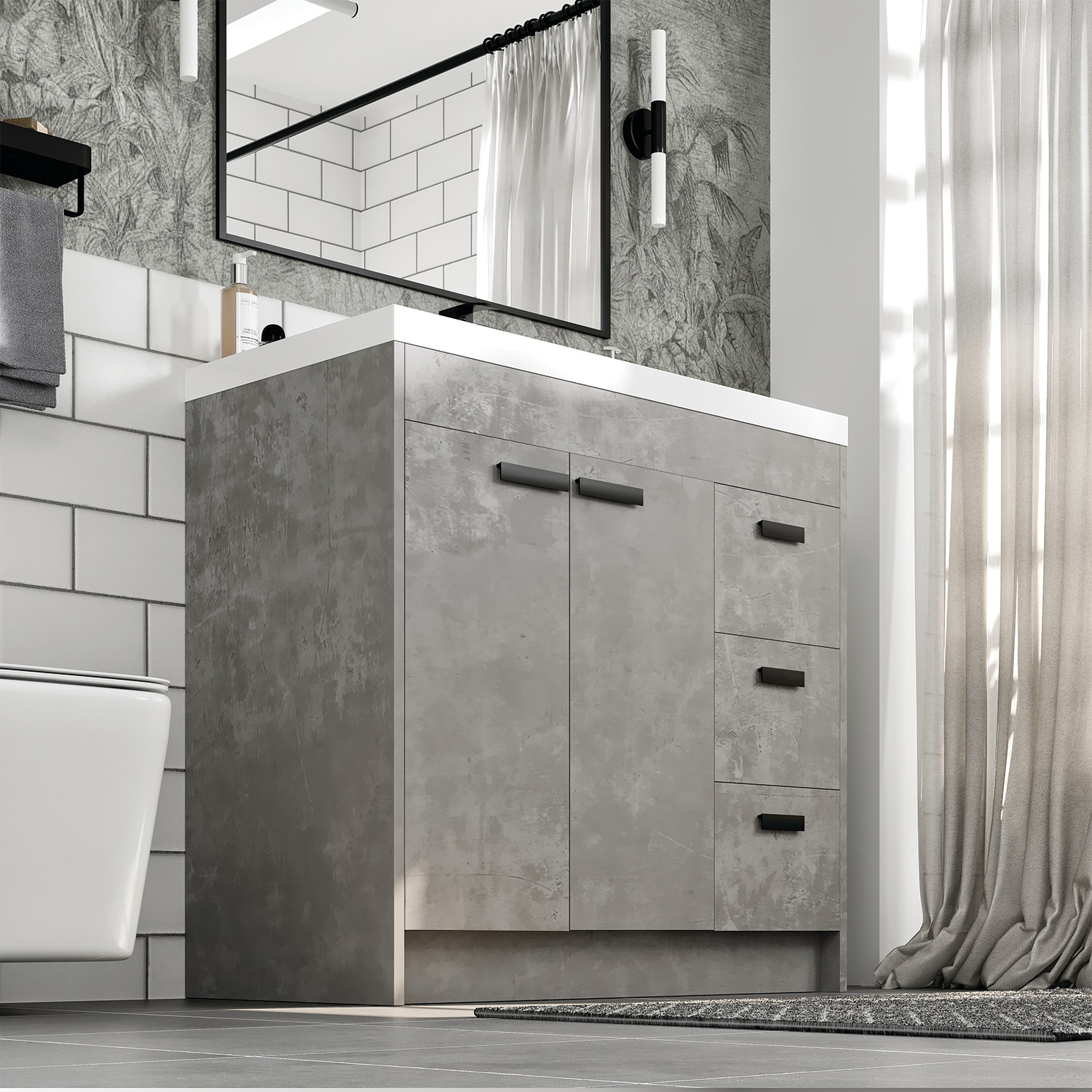 Eviva EVVN900-8-36CGR Bath-Vanity-Combo - View #5