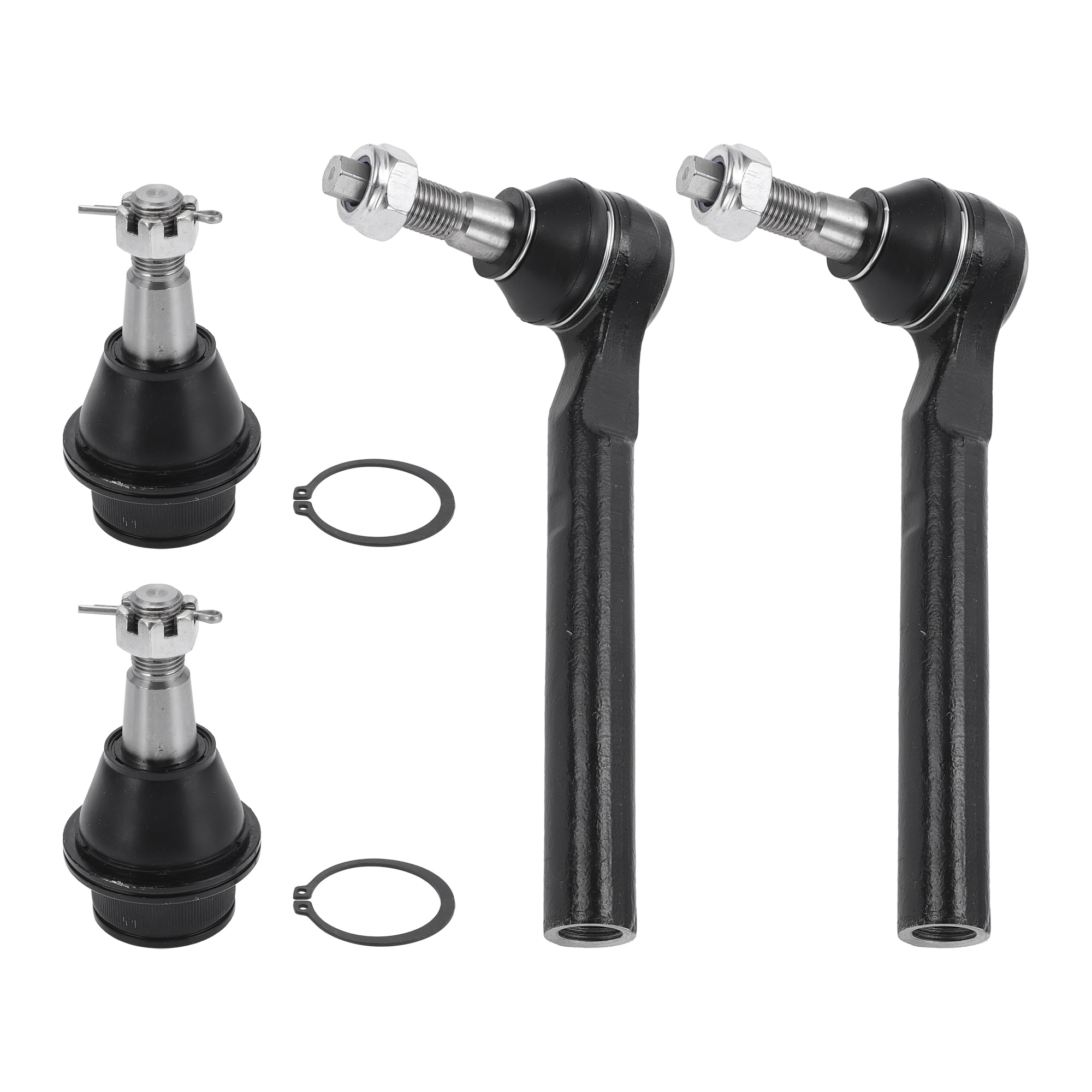 Unique Bargains 4pcs Front Suspension Kit Outer Tie Rod Ends Lower Ball Joint for Hummer H3 2006-2010 No.ES800762/K500250