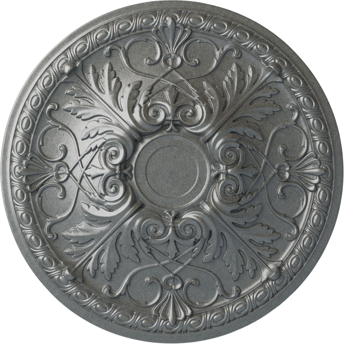 Ekena Millwork CM26TNPLS Tristan 26-in W x 26-in L Painted Platinum Polyurethane Whole Ceiling Medallion