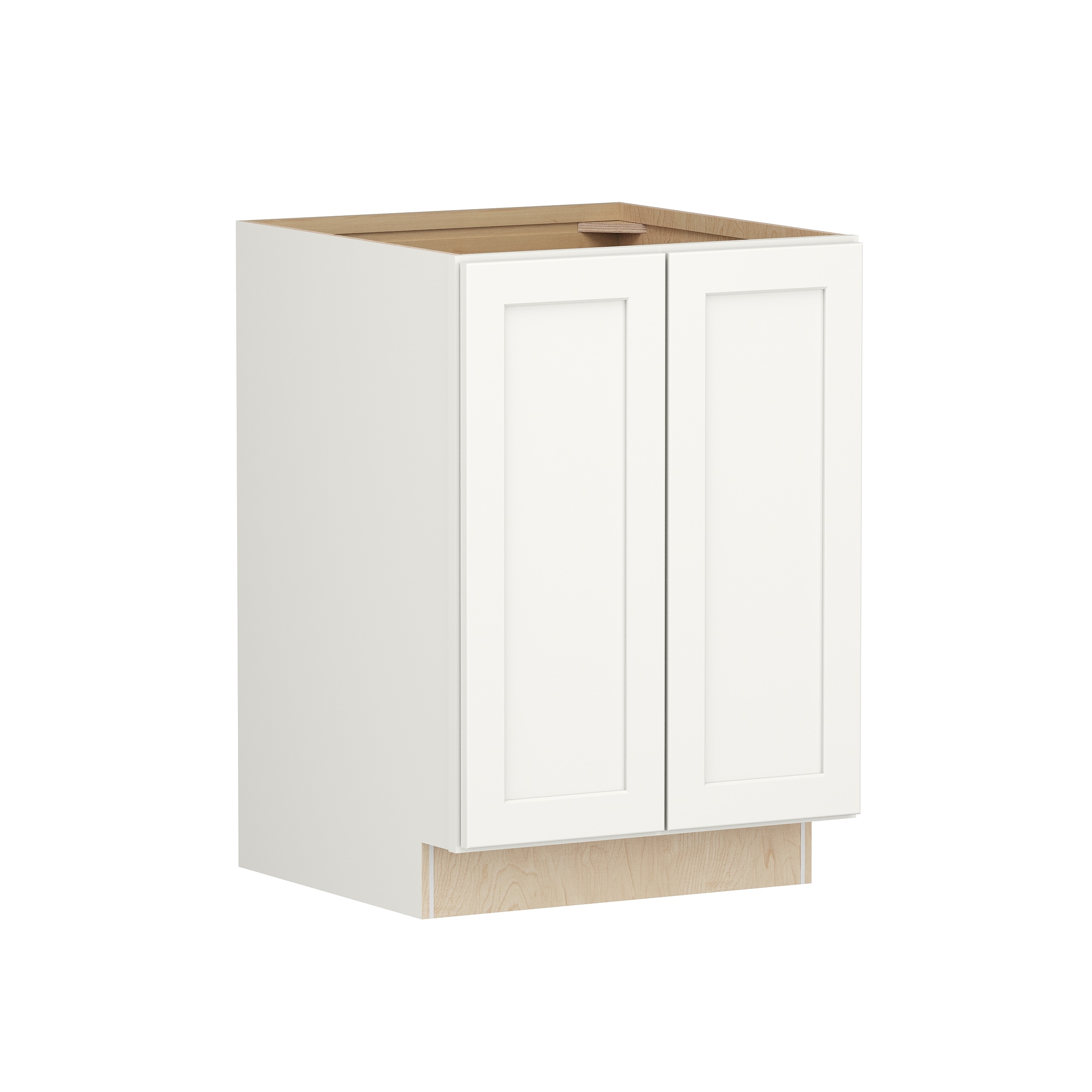 Shenandoah PRO Express SPE 90MPS-20467 Breckenridge 24-in W x 34.5-in H x 24-in D Linen Full Overlay Base Fully assembled Plywood Cabinet (Recessed Panel Shaker)