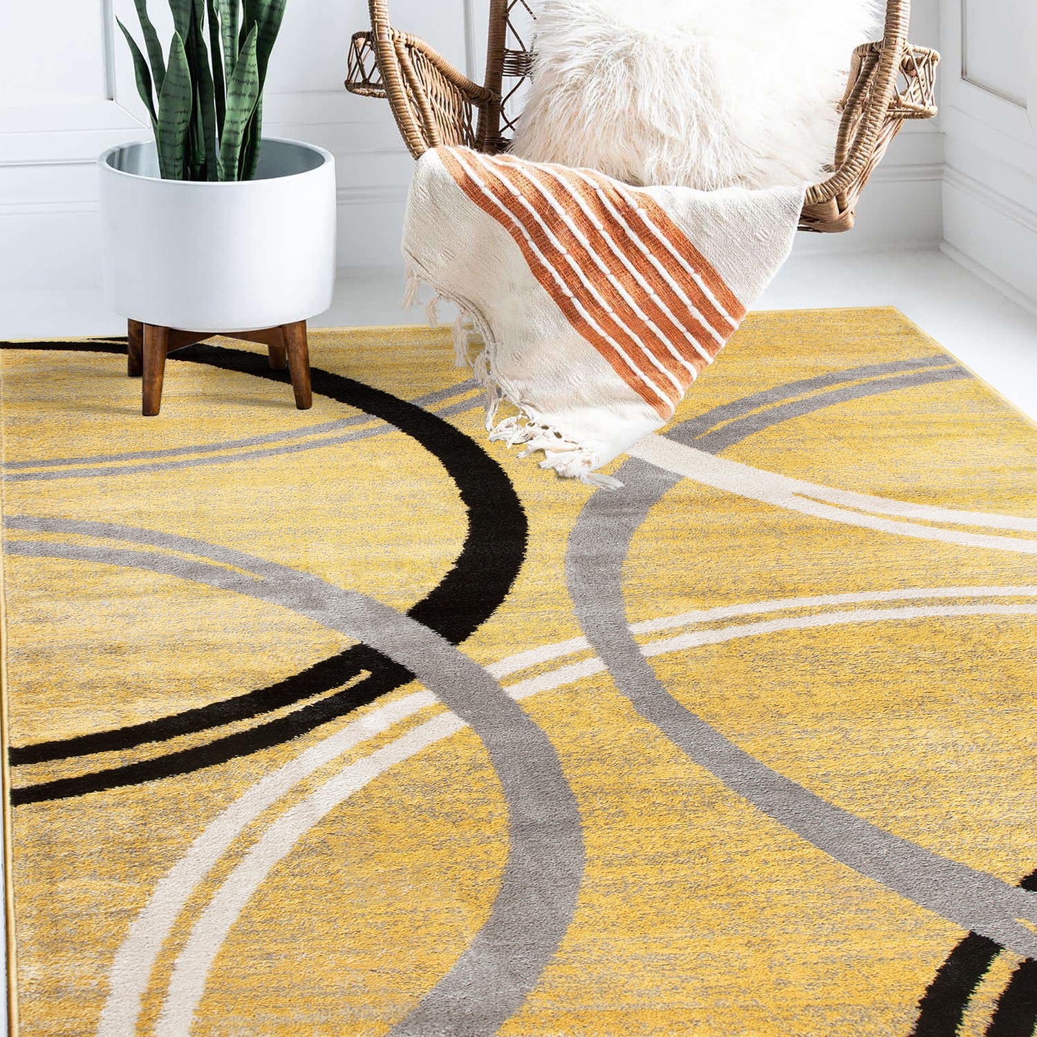 World Rug Gallery 377YELLOW3X5 rugs - View #9