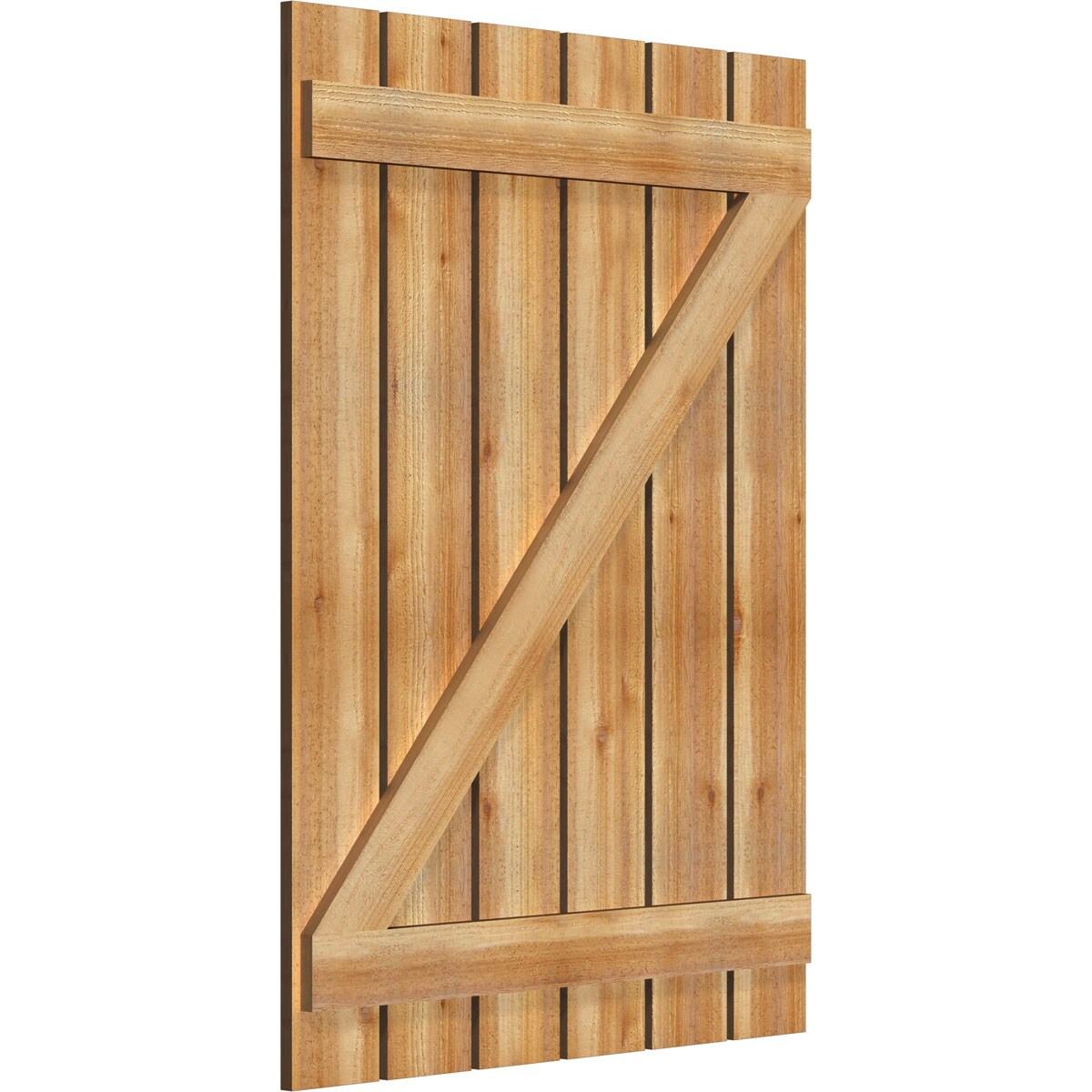 Ekena Millwork RBS06Z35X048RWR Exterior-Shutters - View #2