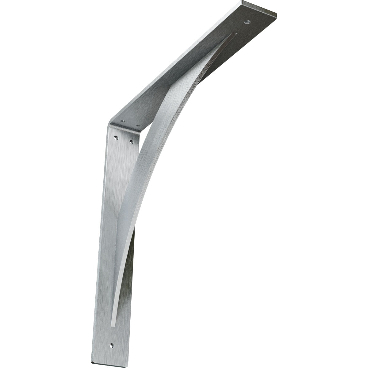 Ekena Millwork BKTM02X14X14LECRS Legacy 14.0-in x 2.0-in x 14.0-in Plain steel Steel Countertop support bracket