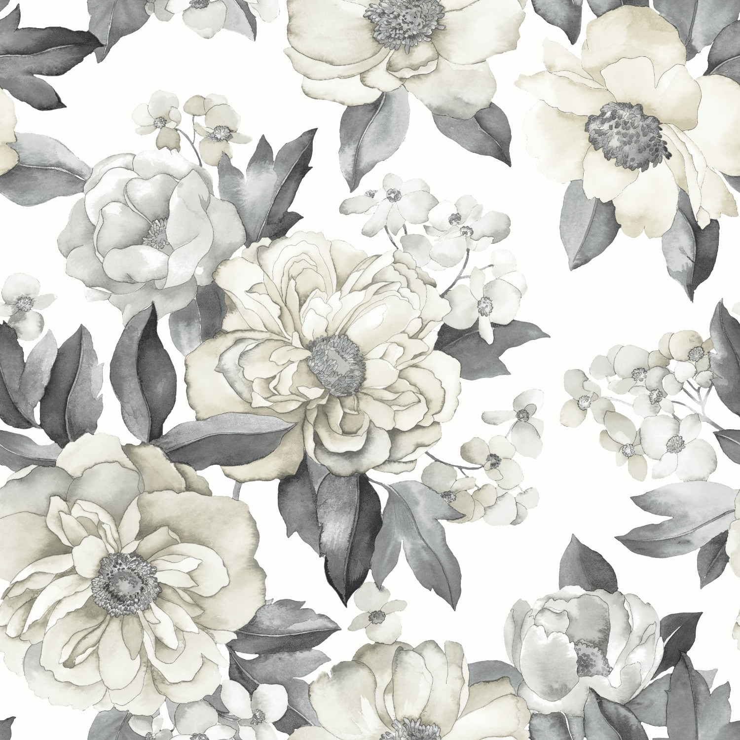 RoomMates Vintage Floral Blooms Peel and Stick Wallpaper