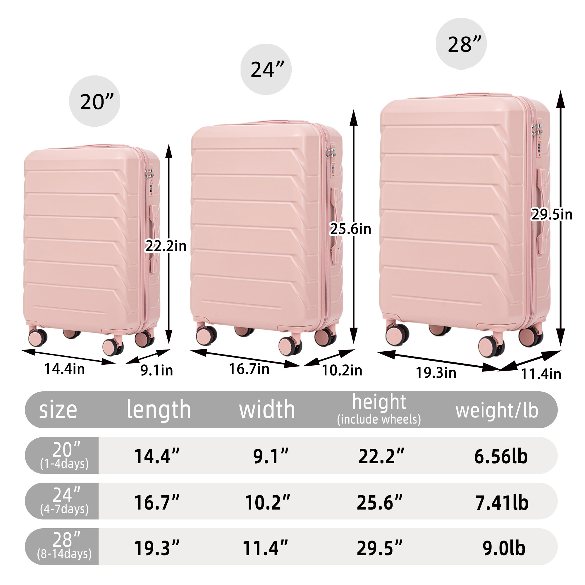 ModernLuxe L3P-W2787P278776 Luggage-And-Luggage-Sets - View #3