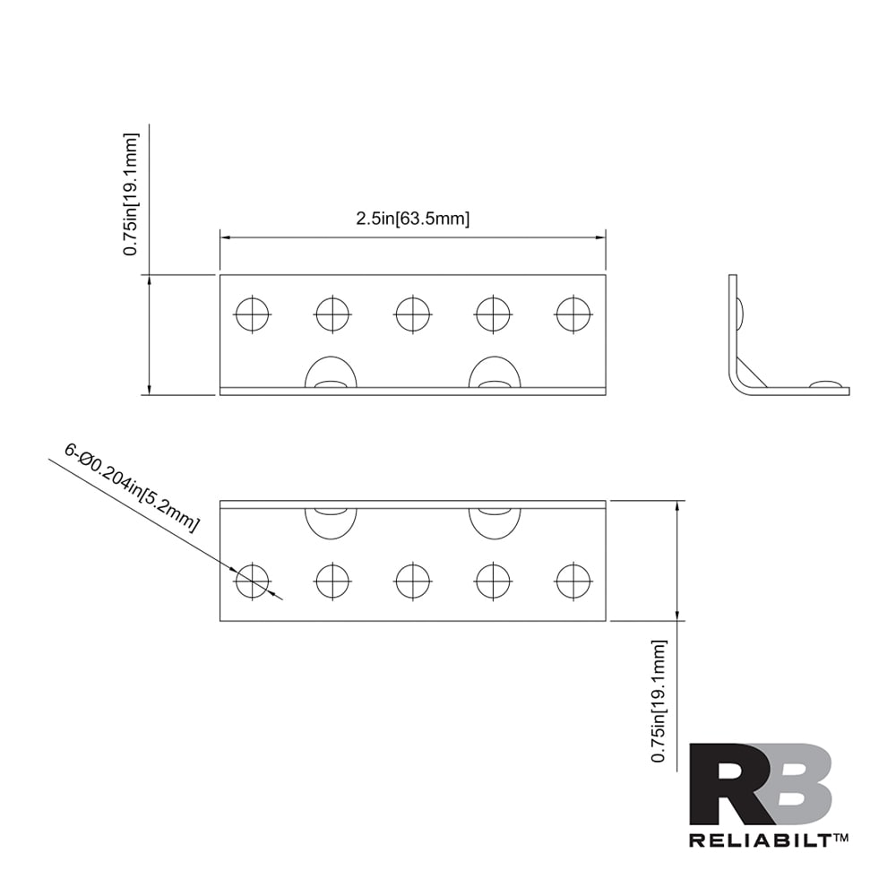 RELIABILT 605727 Mending-Plates-Brackets-Braces - View #6