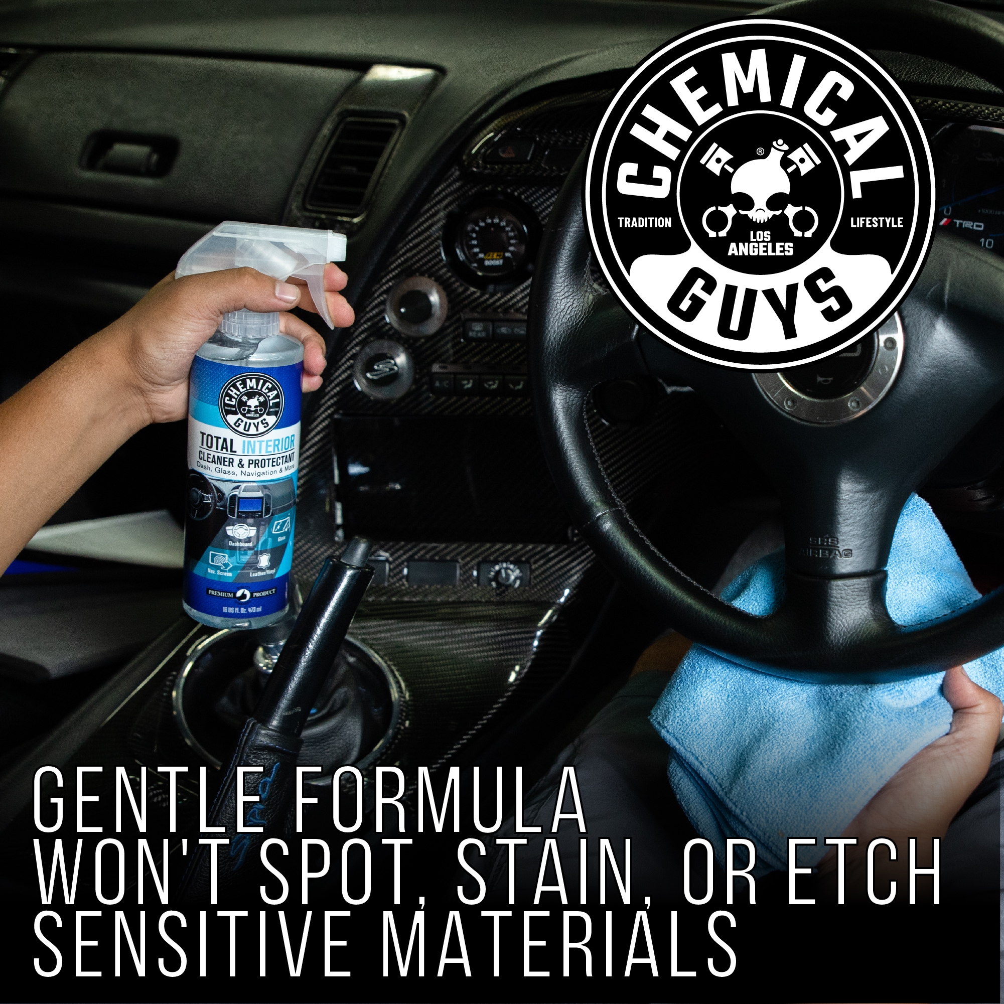 Chemical Guys 16-fl oz Spray Car Interior Cleaner in the Car Interior  Cleaners department at