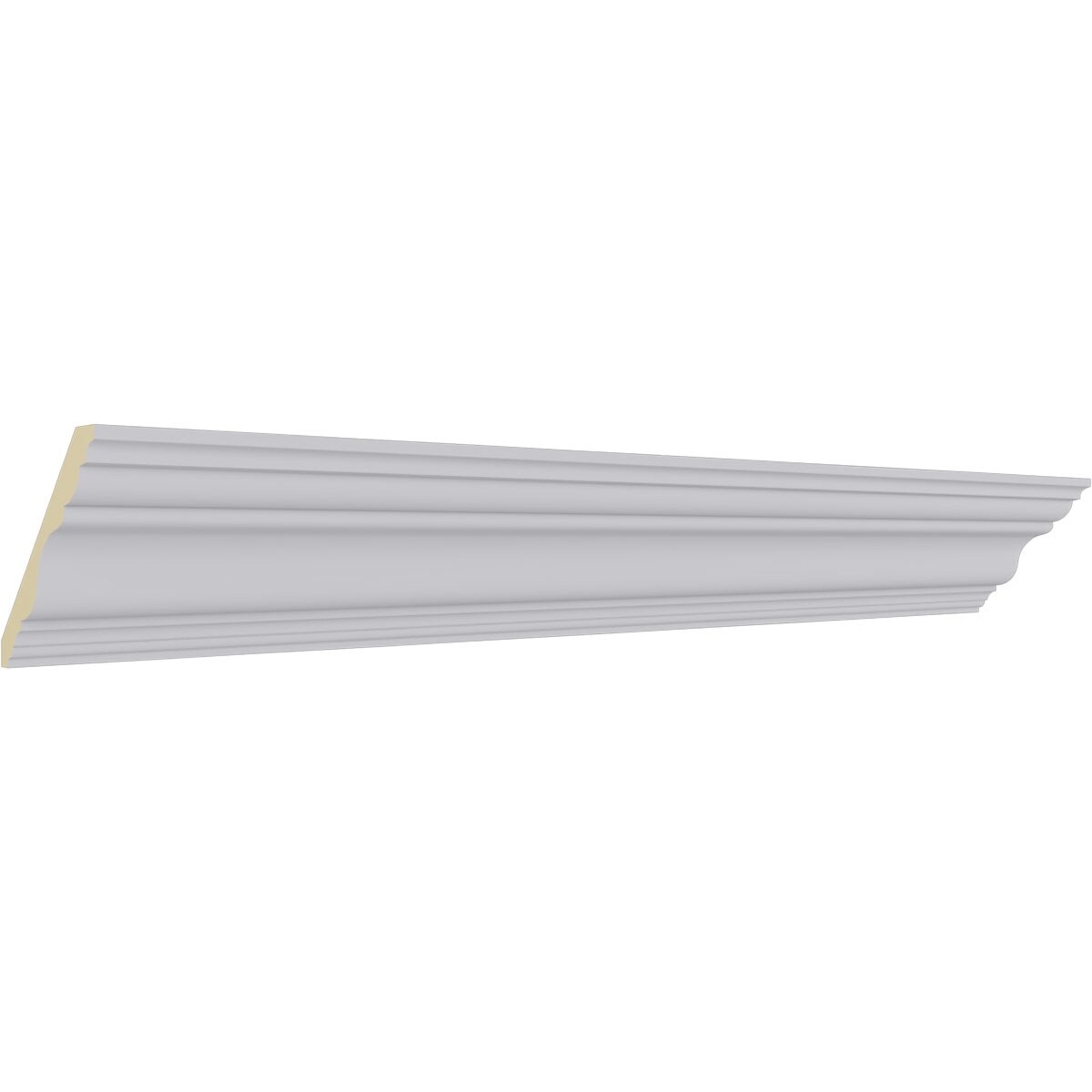 Tristan Traditional White Polyurethane Crown Moulding 94.5"
