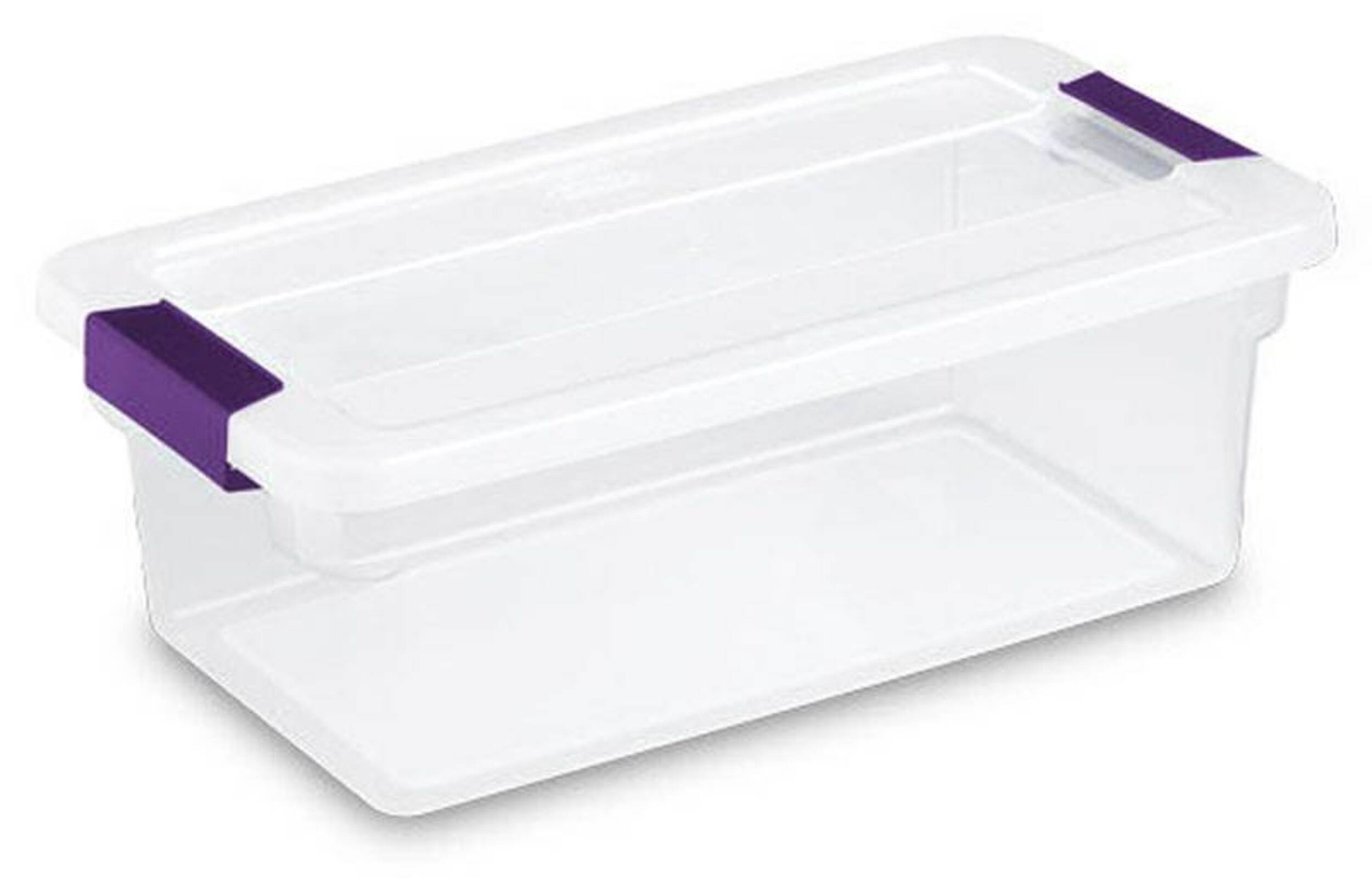 Sterilite Corporation 12 Pack Sterilite Small 1.5 Gallon s 6 Quart Clear Tote with Latching Lid in the Plastic Storage Containers department at Lowes