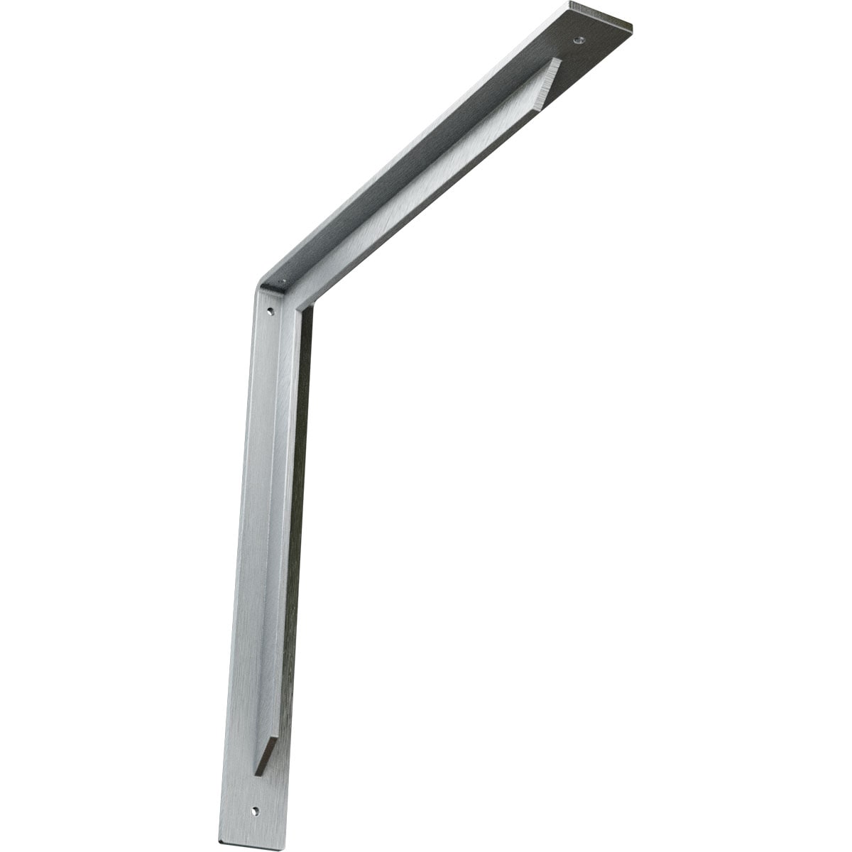 Ekena Millwork BKTM02X18X18STCRS Stockport 18-in x 2-in x 17-in Plain steel Steel Countertop support bracket