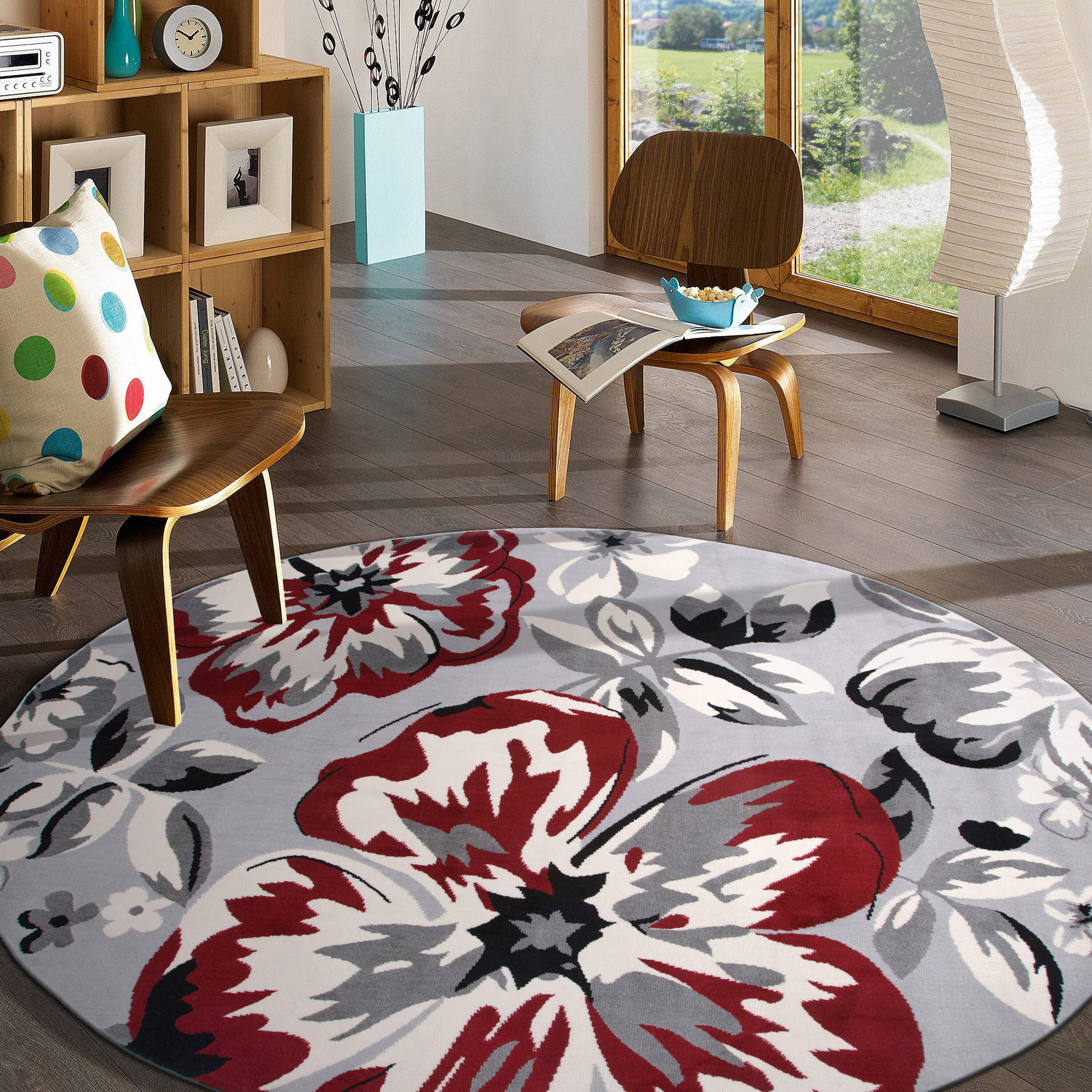 World Rug Gallery 9098 RED 6RND rugs - View #5