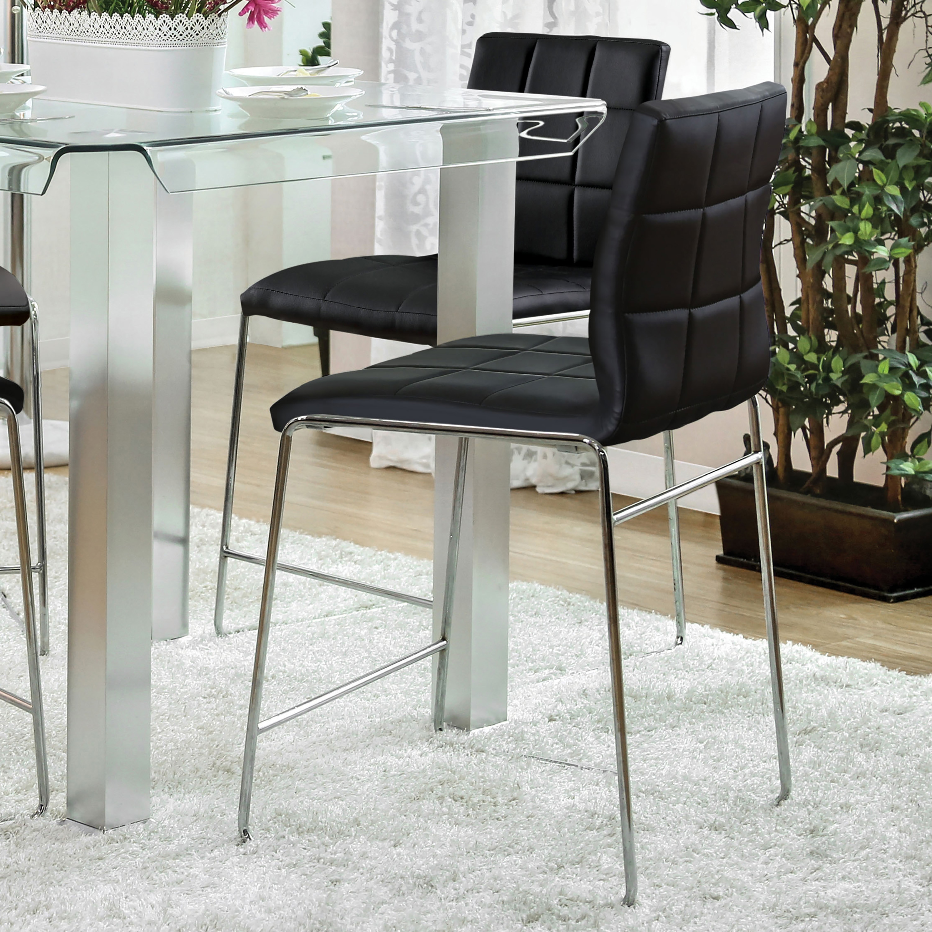 Furniture of America IDF-8320BK-PC Dining-Chairs - View #3