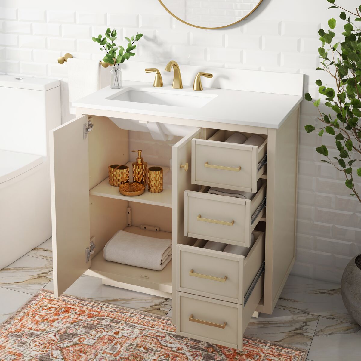 Style Selections LWS36GGV Bath-Vanity-Combo - View #3