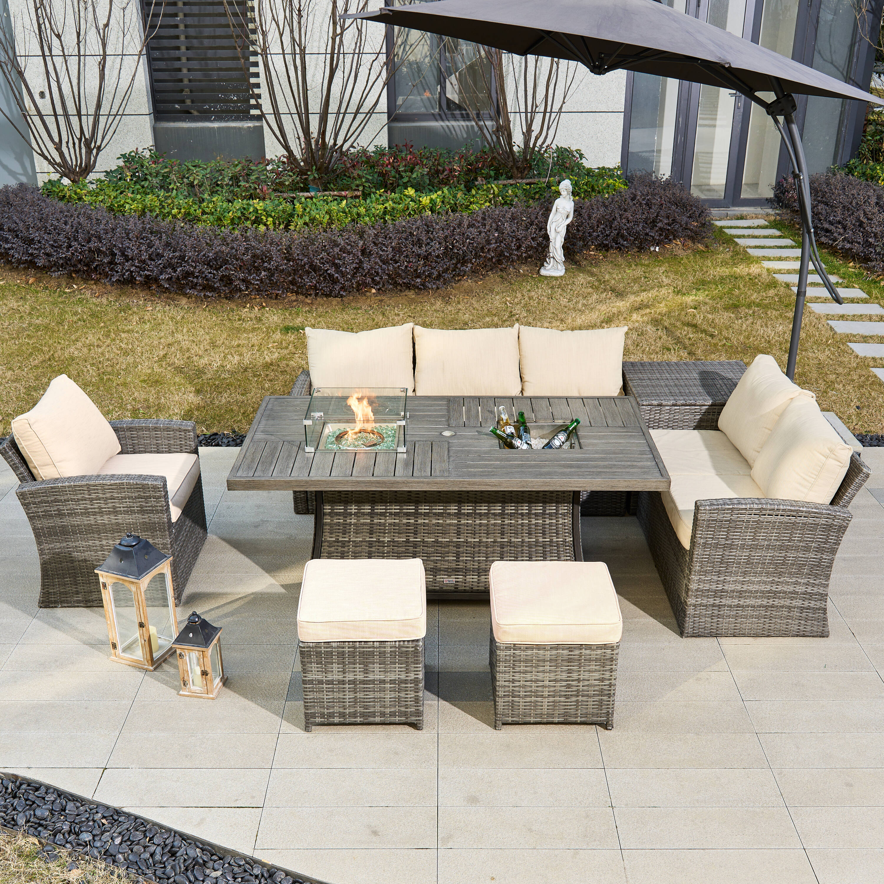 Direct Wicker DWG-2403BFI-GR Patio-Conversation-Sets - View #9